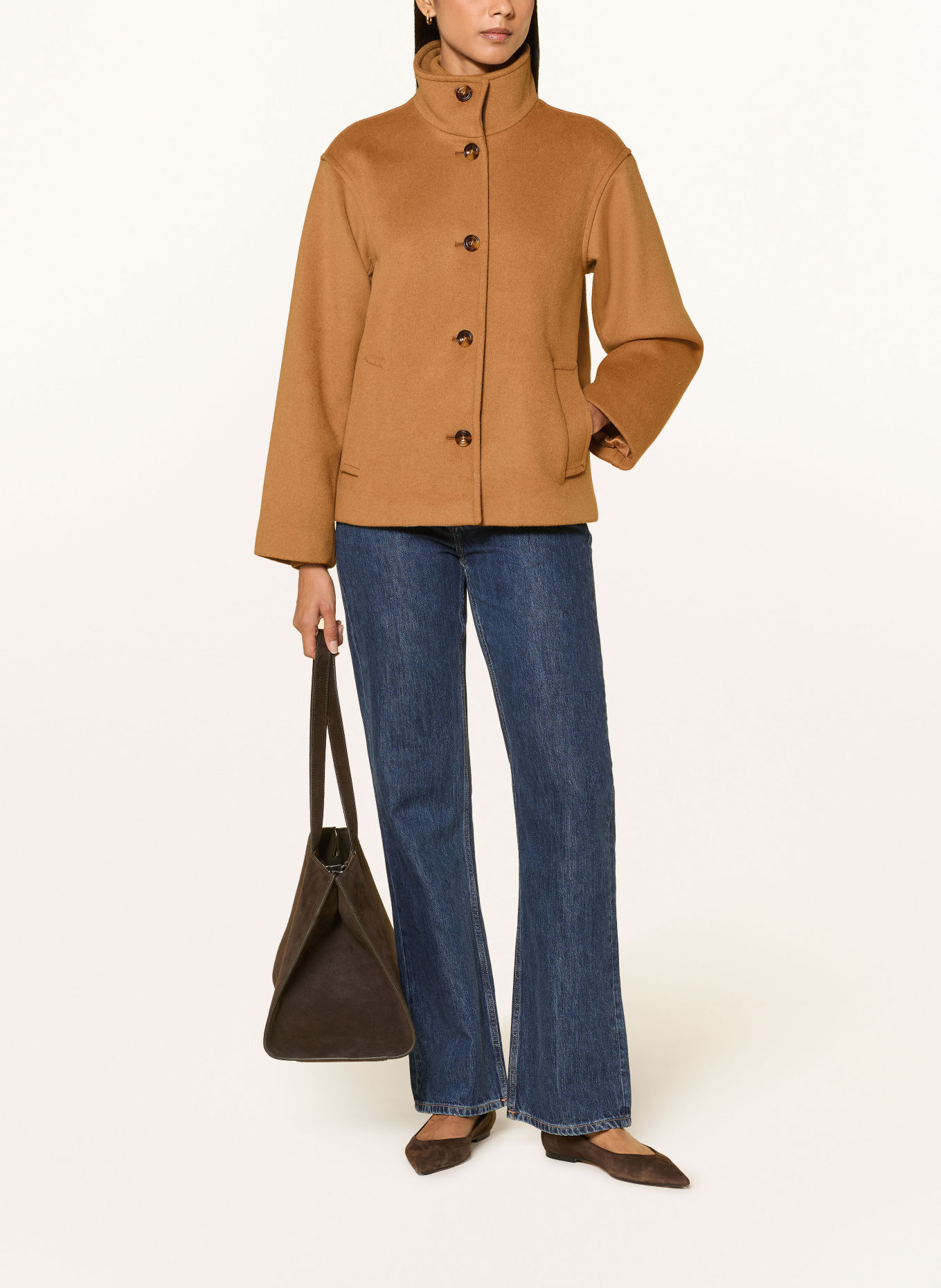 GANT Boxy jacket: COGNAC