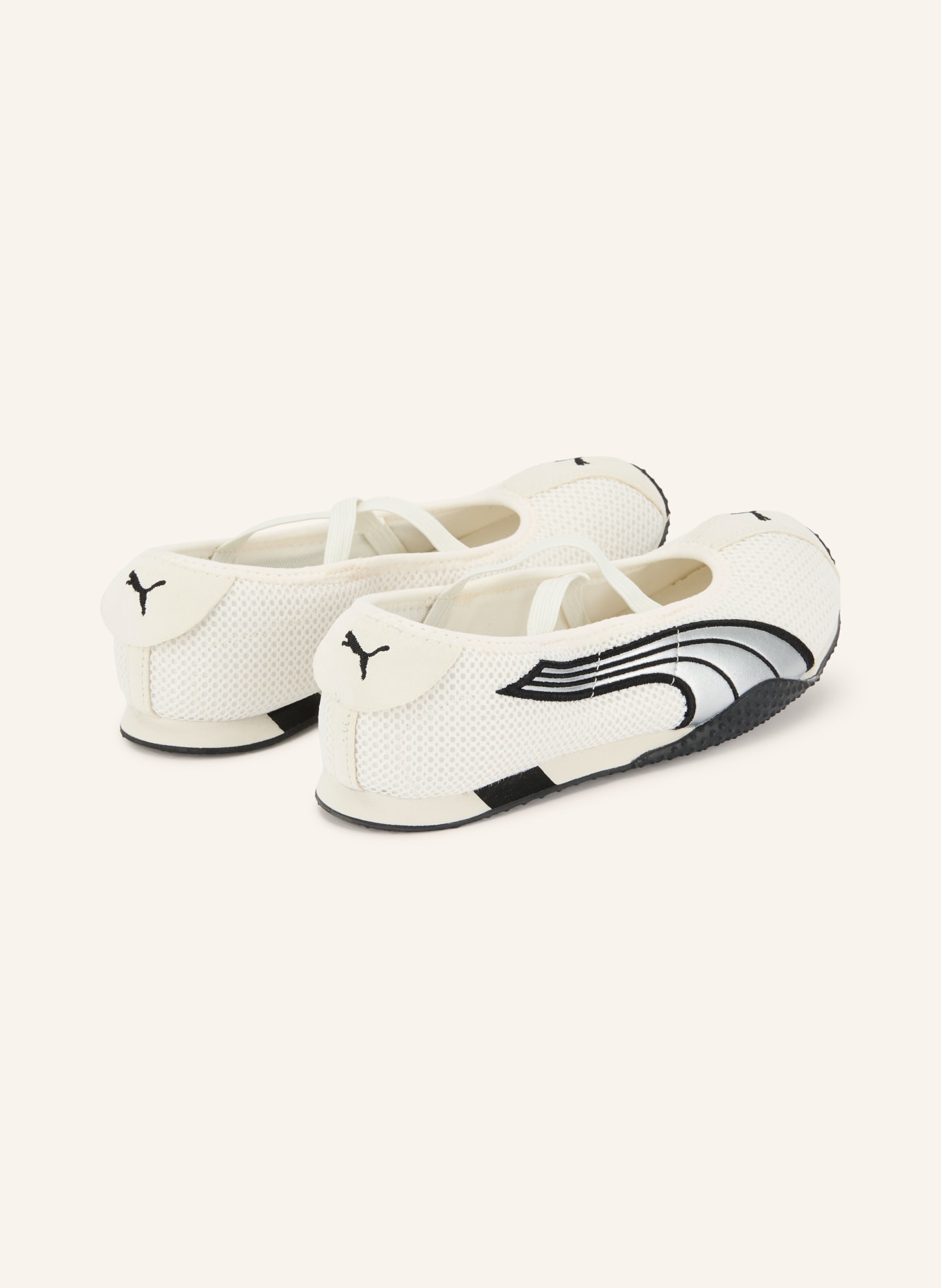 PUMA Mary-Jane ballerinas H-STREET BALLET: WHITE / SILVER / BLACK