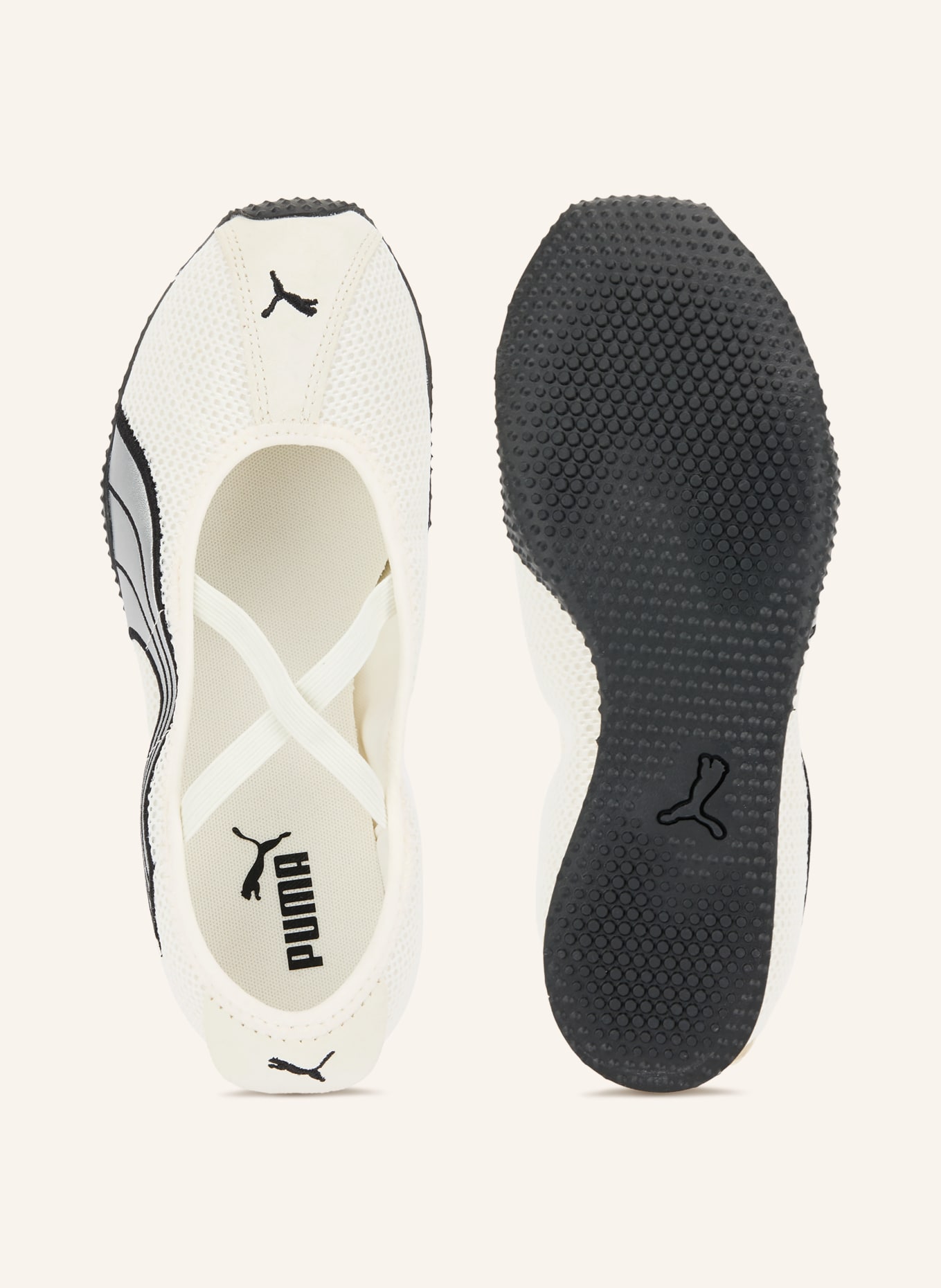 PUMA Mary-Jane ballerinas H-STREET BALLET: WHITE / SILVER / BLACK
