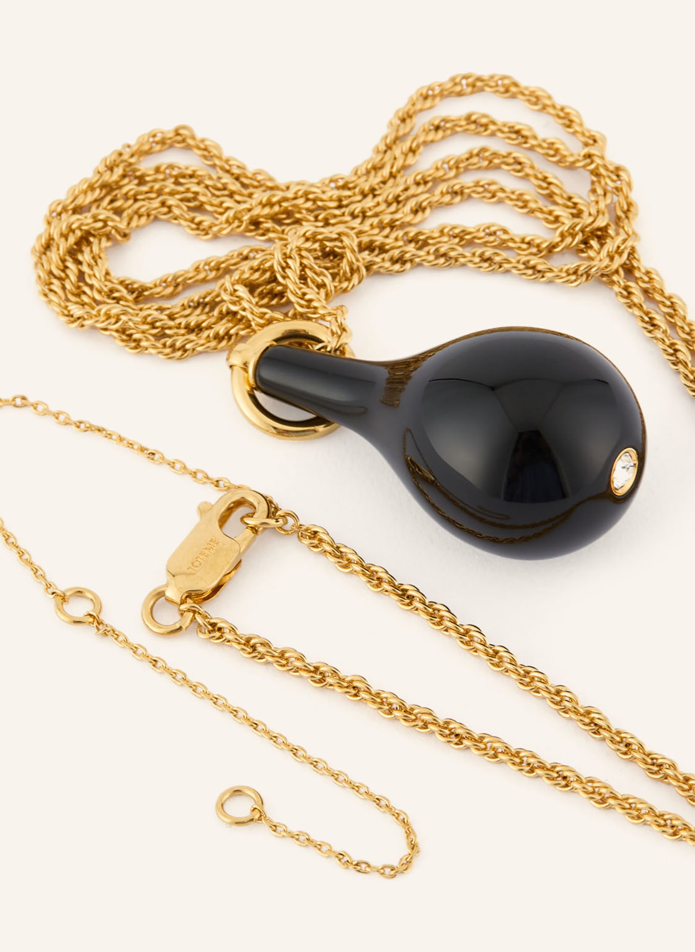 TOTEME Halskette: SCHWARZ / GOLD