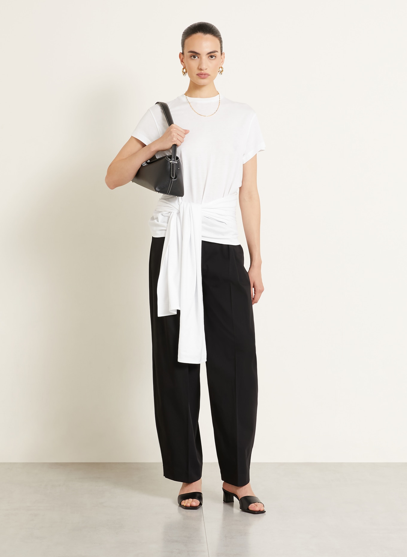 TOTEME Pantalon Marlene: NOIR