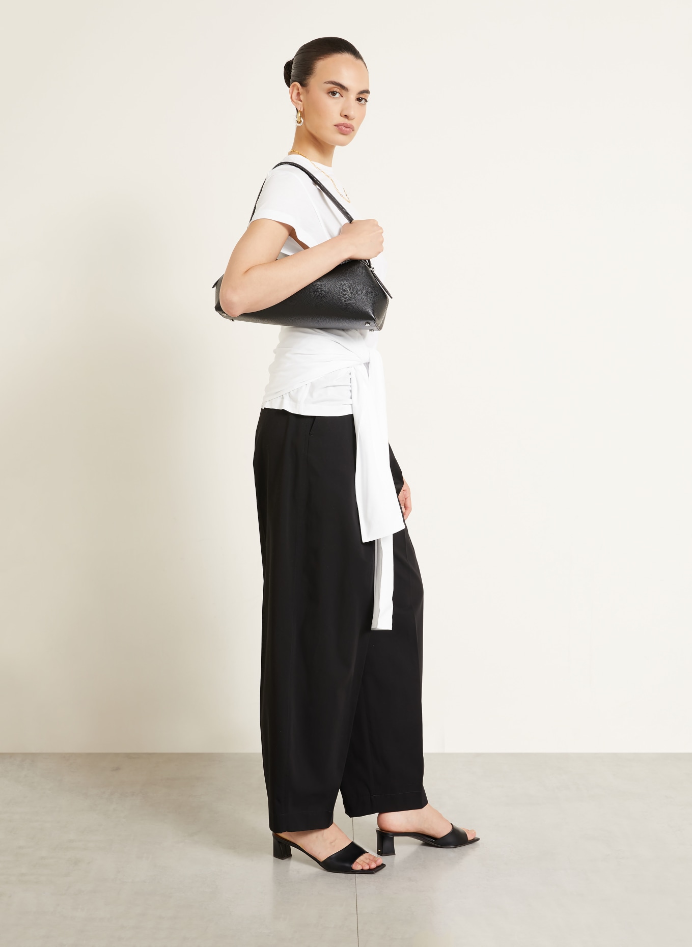 TOTEME Pantalon Marlene: NOIR