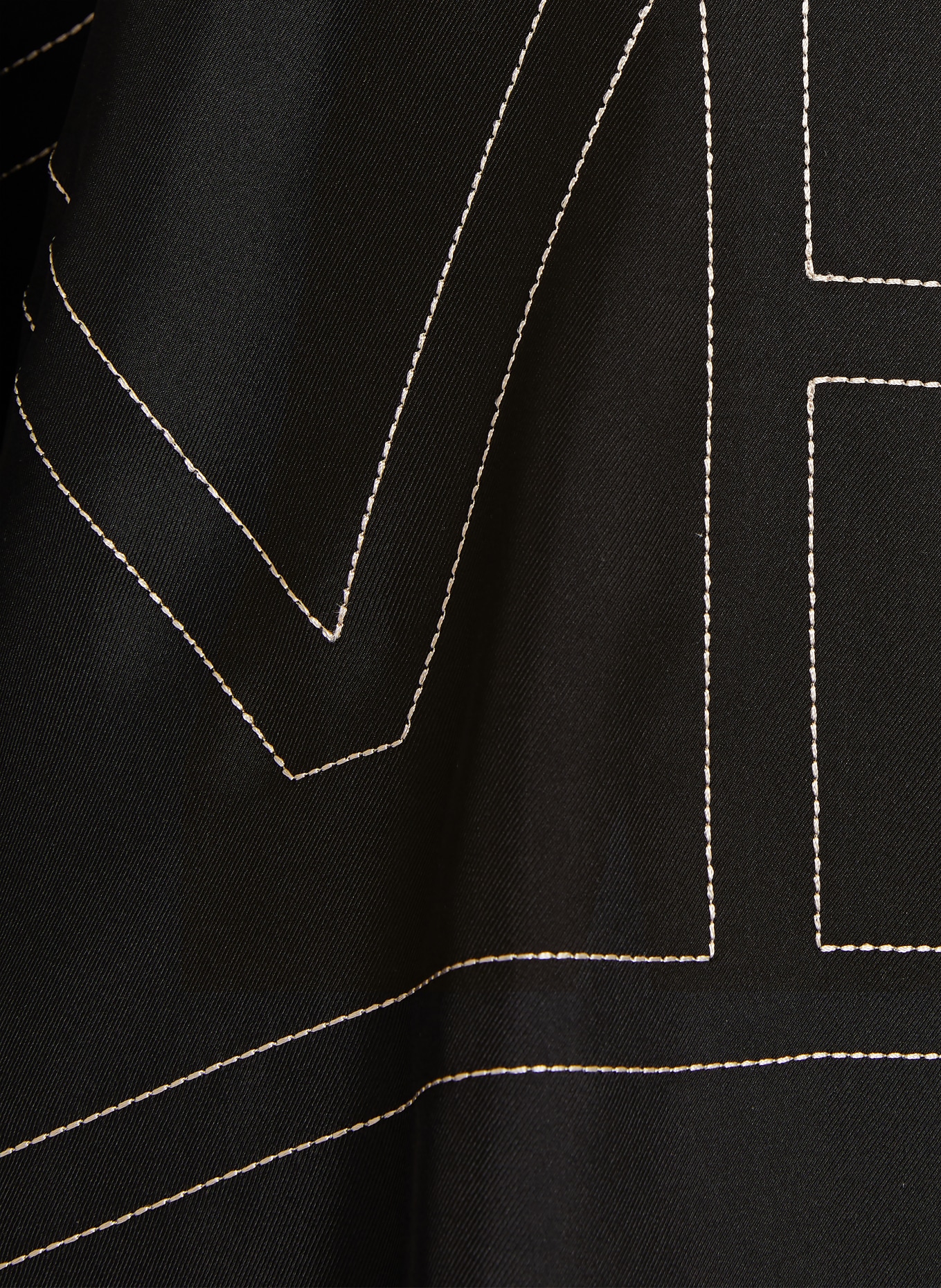 TOTEME Pantalon en soie: NOIR / ÉCRU