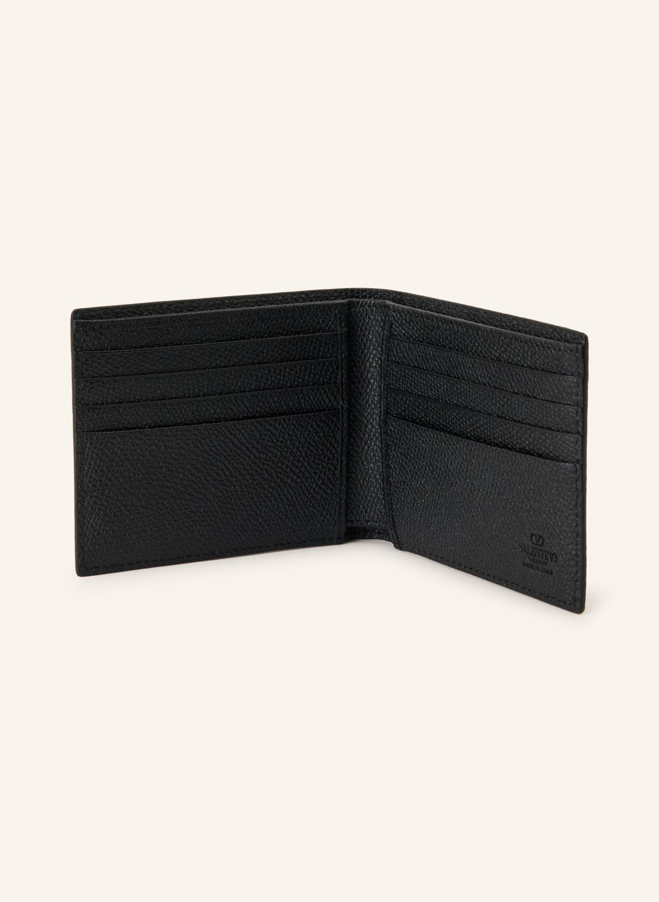 VALENTINO GARAVANI Geldbörse VLOGO SIGNATURE: SCHWARZ / SILBER