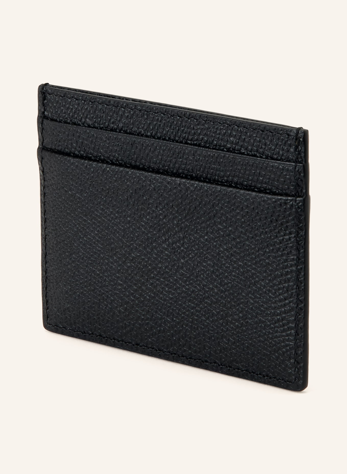 VALENTINO GARAVANI Kartenetui VLOGO SIGNATURE: SCHWARZ / SILBER