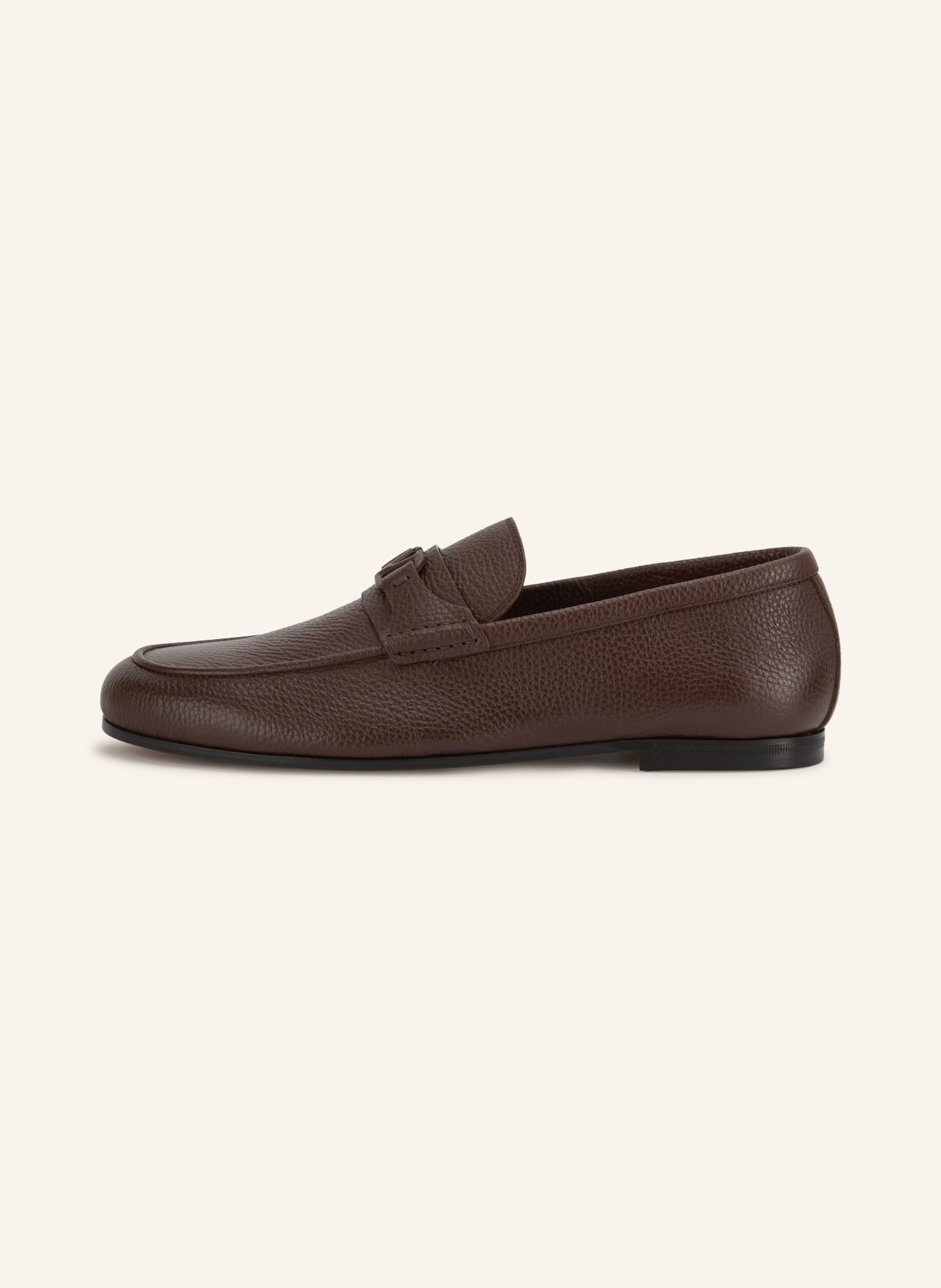 VALENTINO GARAVANI Loafersy VLOGO SIGNATURE: CIEMNOBRĄZOWY
