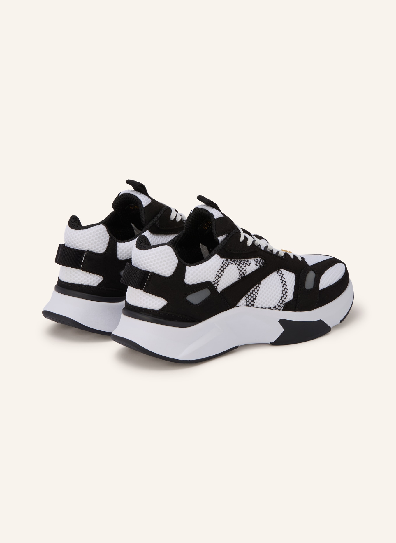 VALENTINO GARAVANI DEMIVEE Sneakers: WHITE / GRAY / BLACK