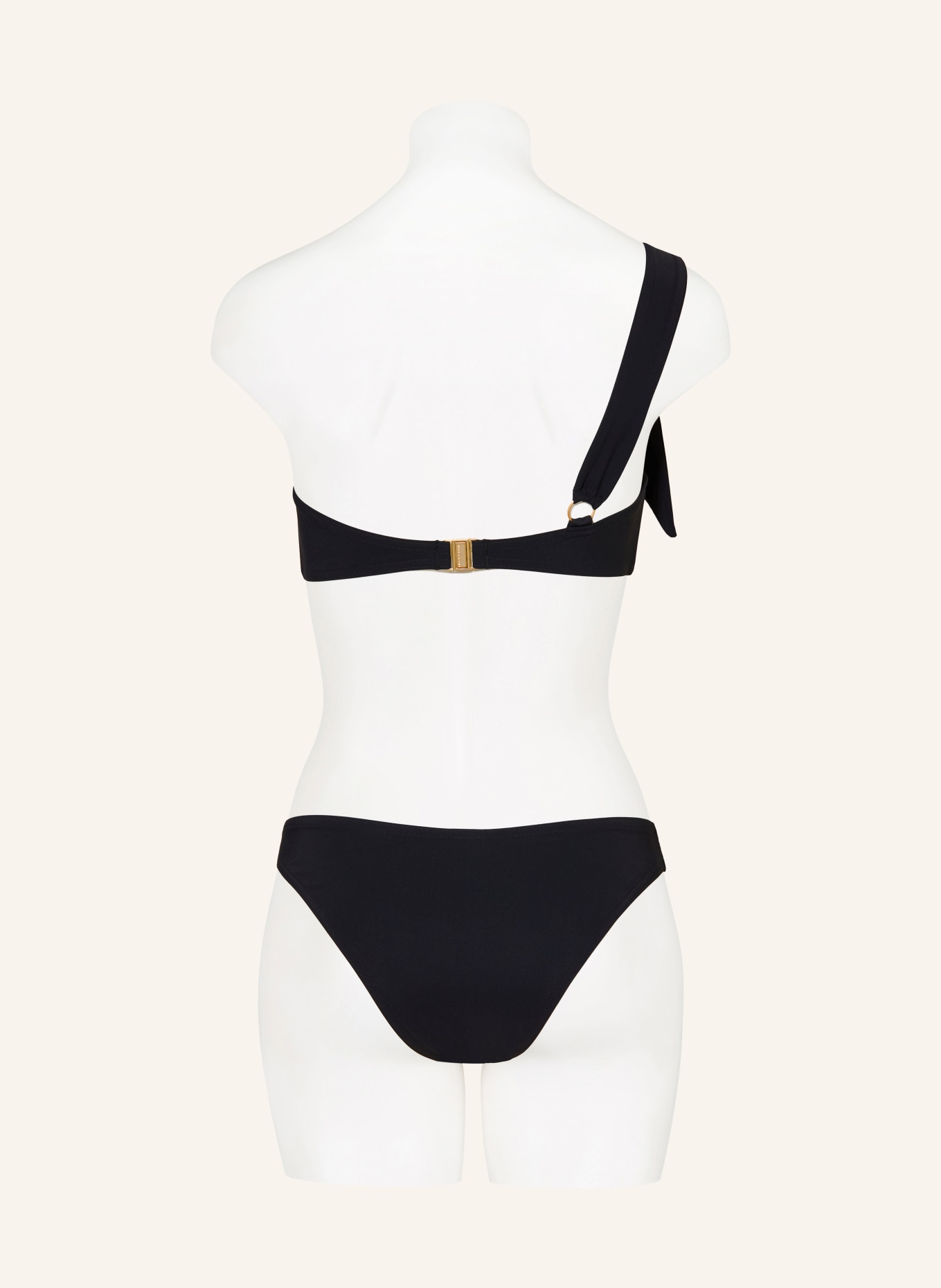 ZIMMERMANN Bikini asymétrique ROSELIGHT: NOIR / OR