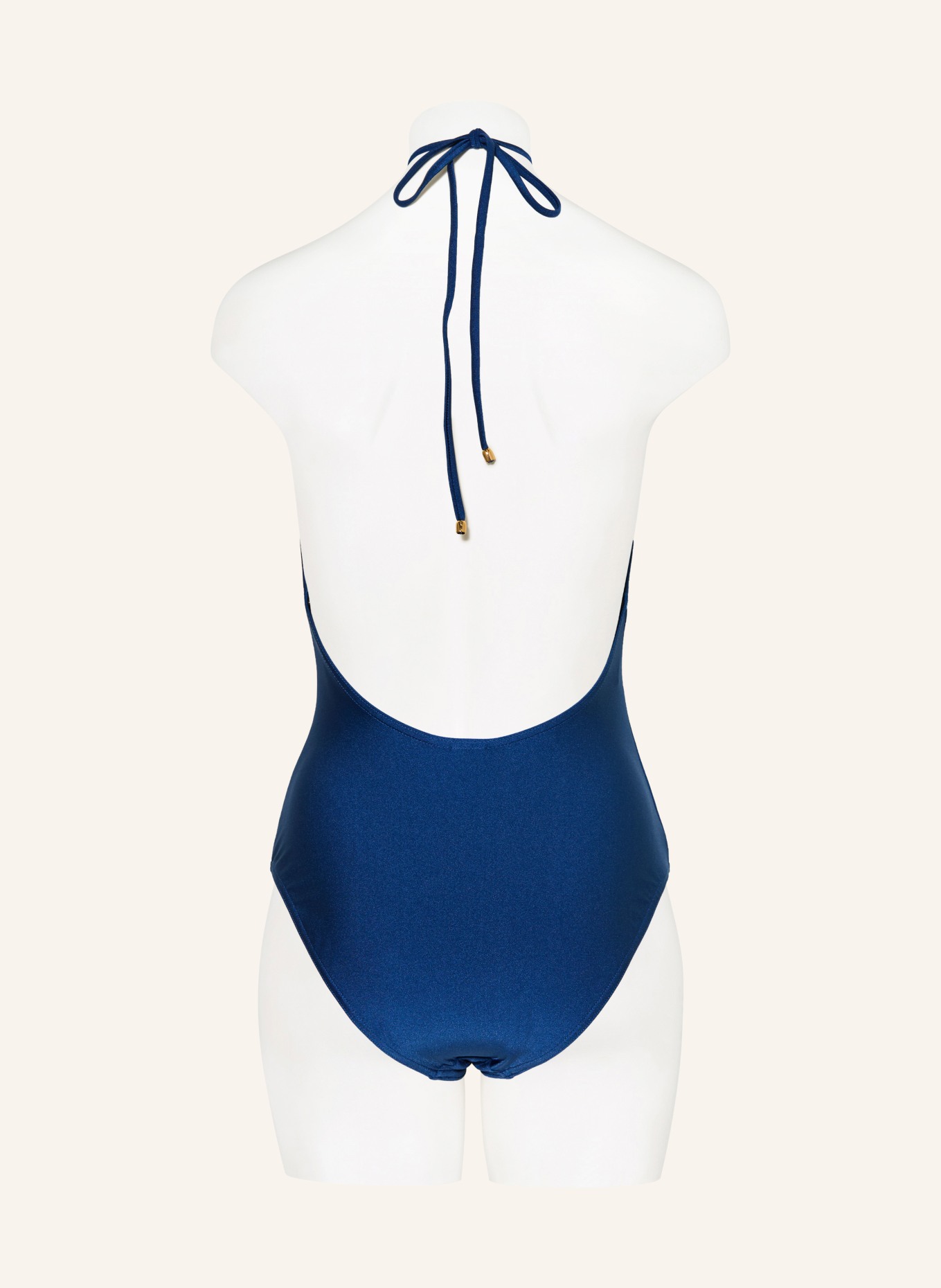 ZIMMERMANN ASTER halter-neck swimsuit: BLUE
