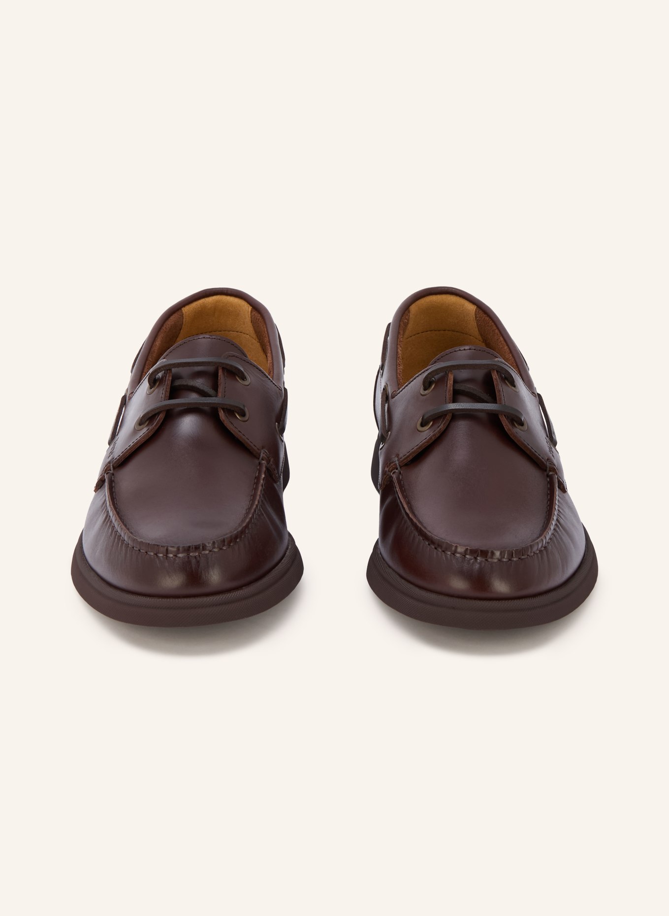 BOSS Chaussures bateau SIENNE: MARRON FONCÉ