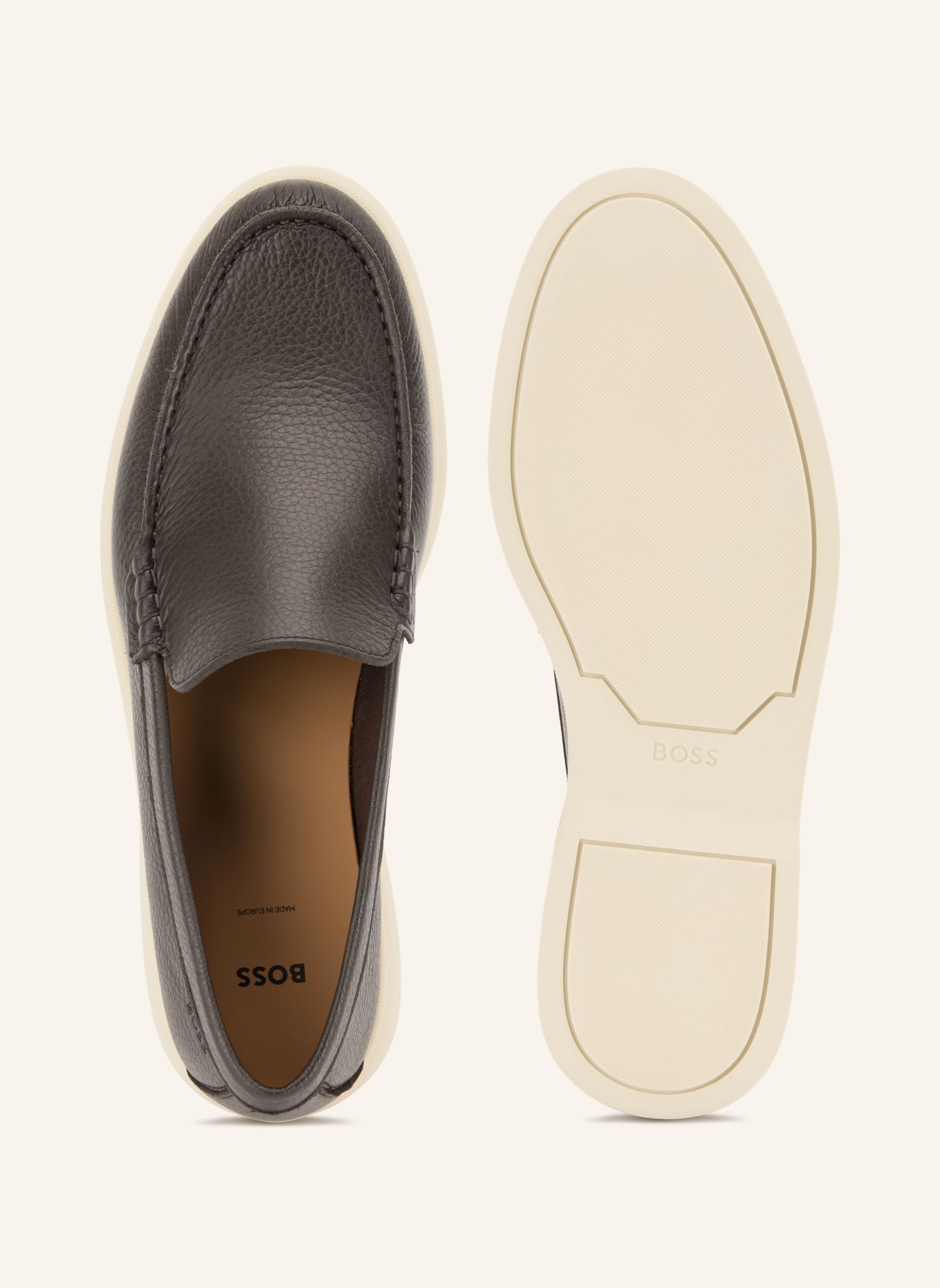BOSS Loafers SIENNE: MARRON FONCÉ