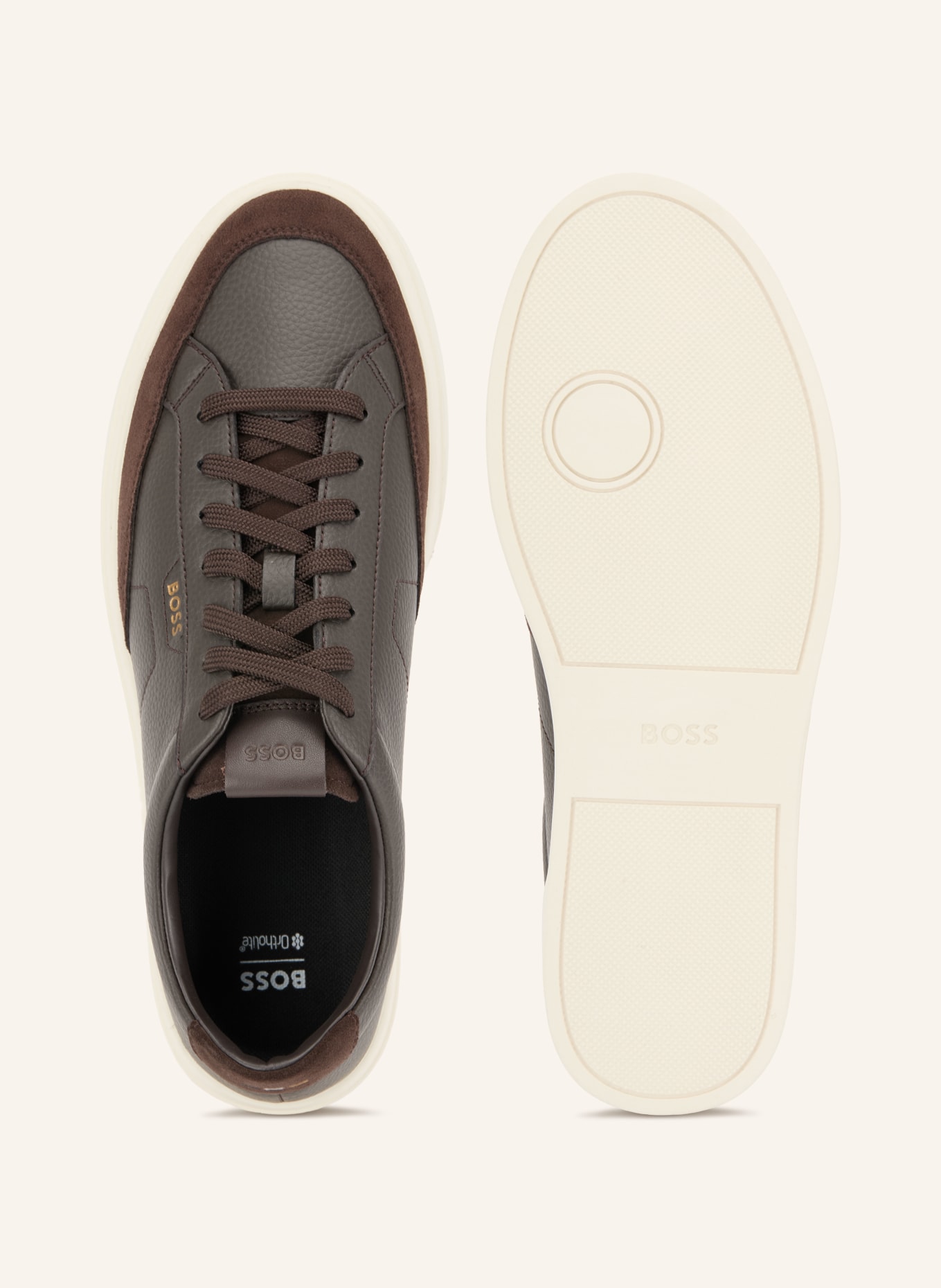 BOSS Sneakers KIERAN: MARRON FONCÉ