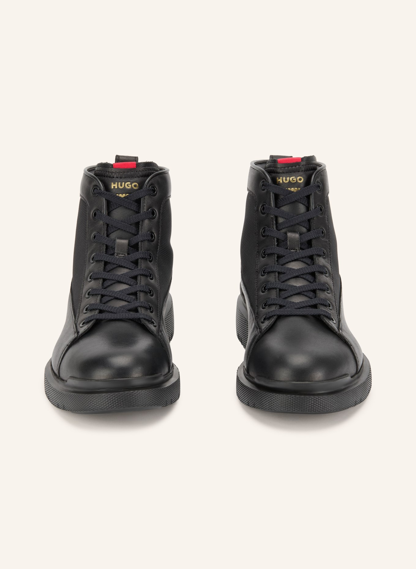 HUGO Boots à lacets NASH: NOIR
