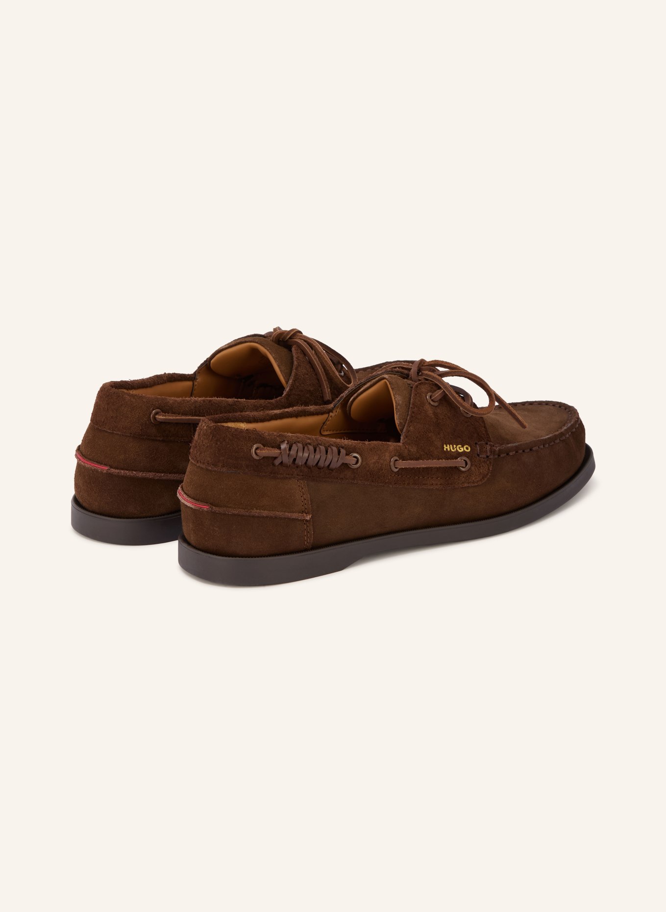 HUGO Chaussures bateau DARCY: MARRON