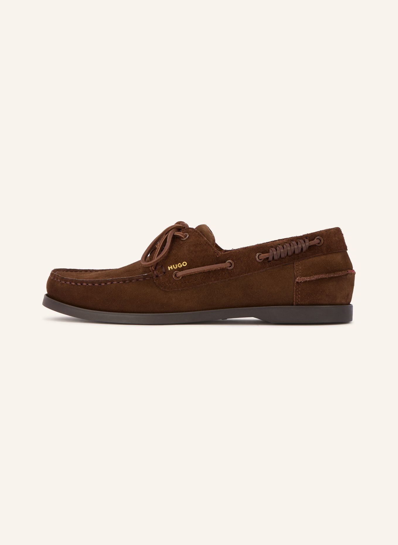 HUGO Chaussures bateau DARCY: MARRON