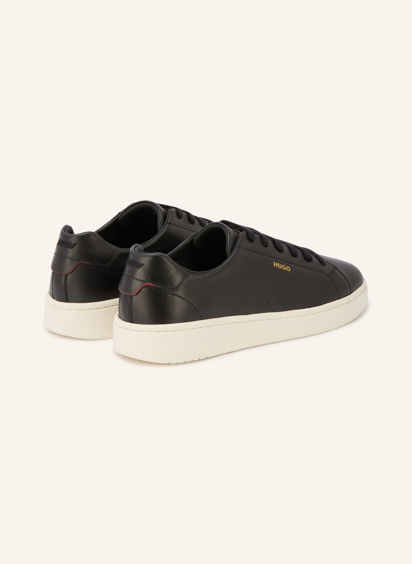 HUGO NESTON Sneakers: BLACK / GOLD