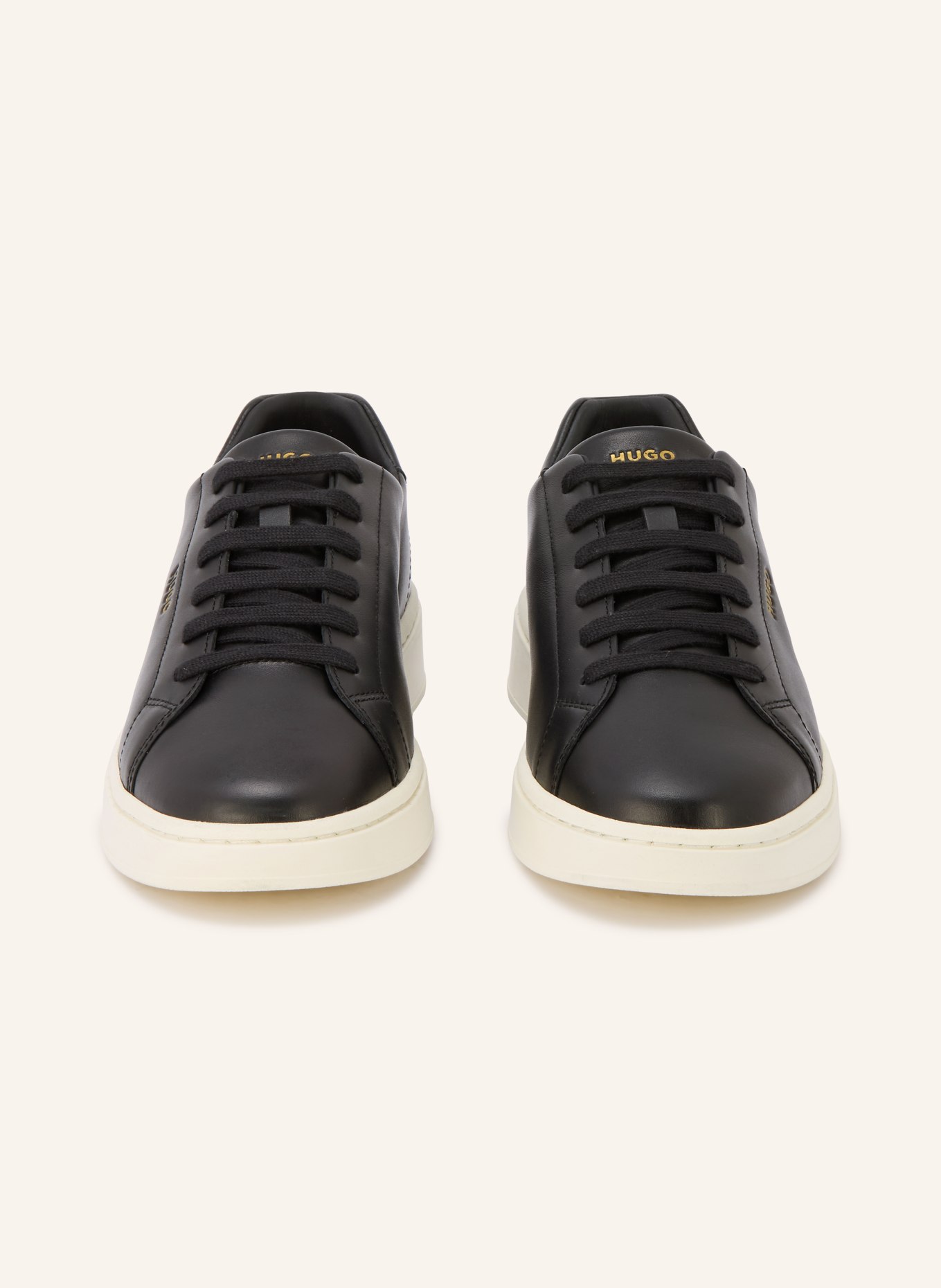 HUGO NESTON Sneakers: BLACK / GOLD