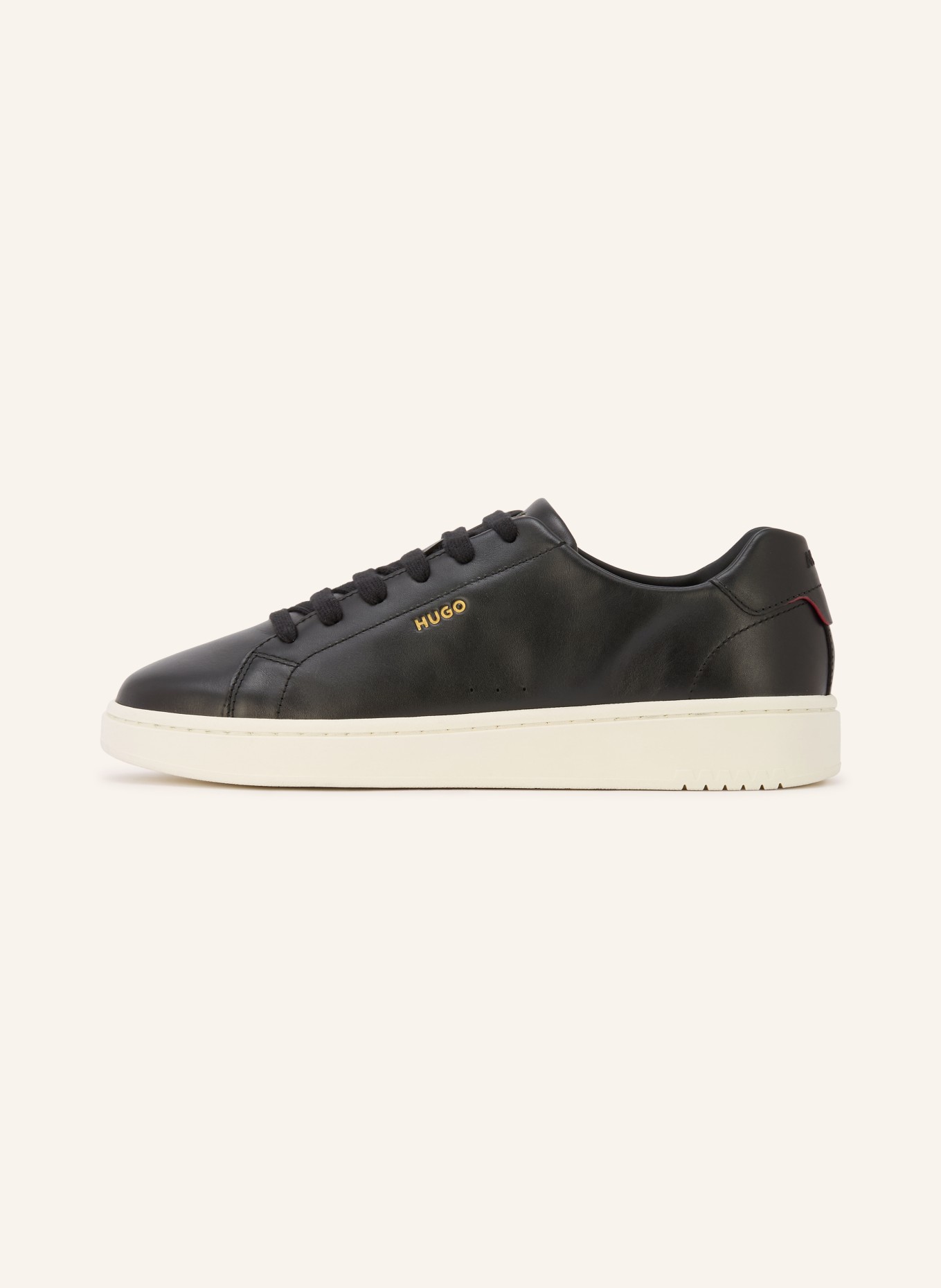 HUGO NESTON Sneakers: BLACK / GOLD