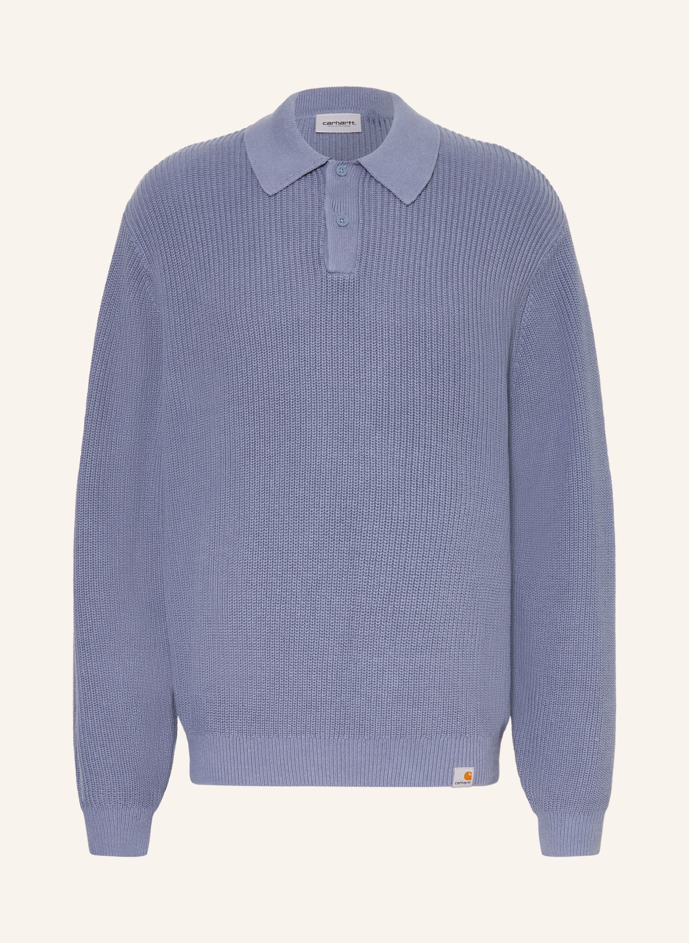 carhartt WIP Koszulka polo z dzianiny MILES: SZARONIEBIESKI