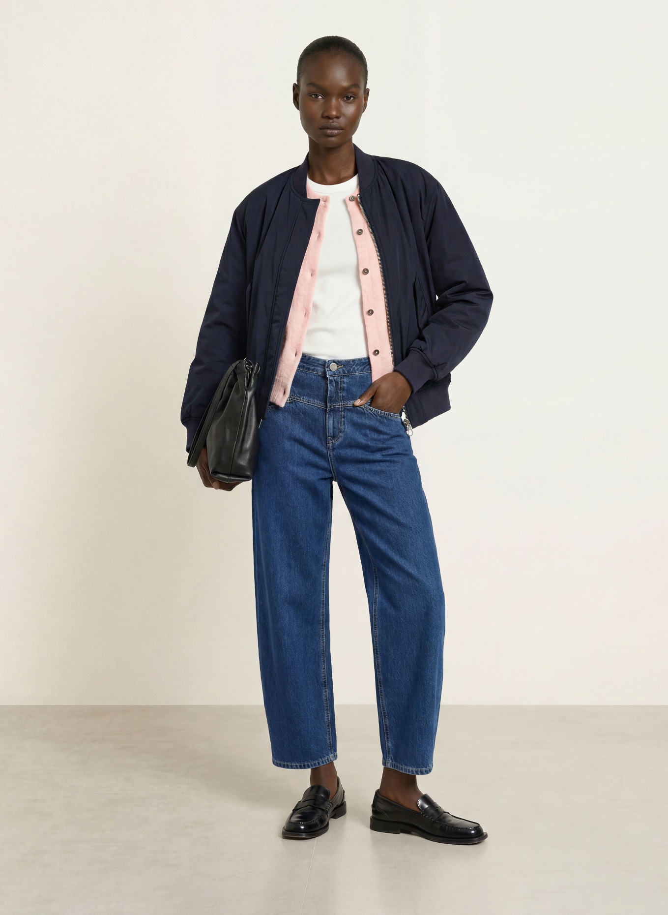 CLOSED Bomber jacket: DARK BLUE