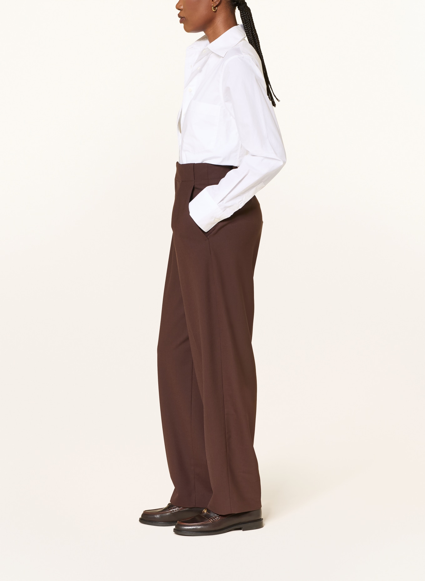 CLOSED Wide-leg trousers MAWSON: DARK BROWN