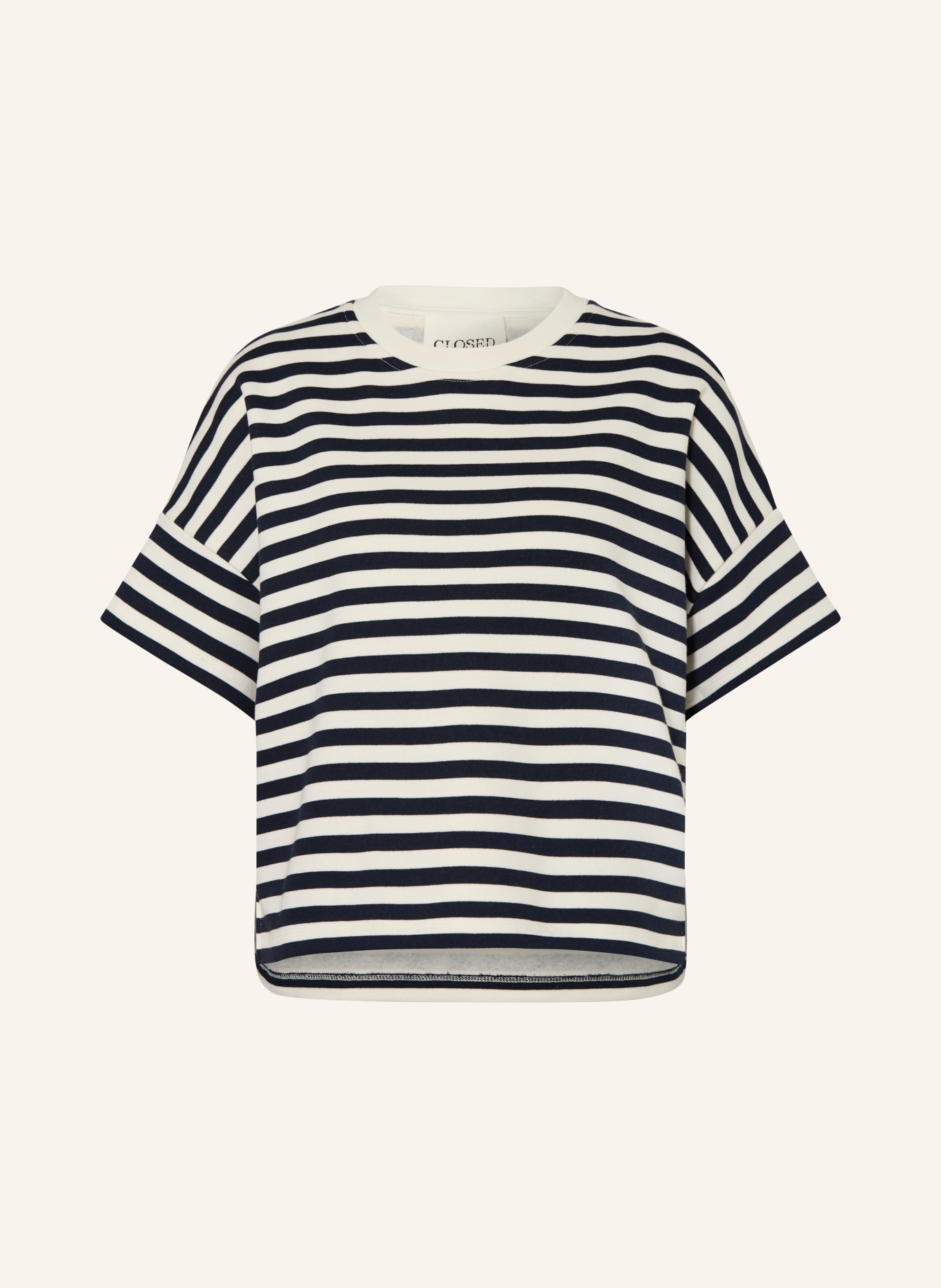 CLOSED Sweatshirt: DARK BLUE / ECRU