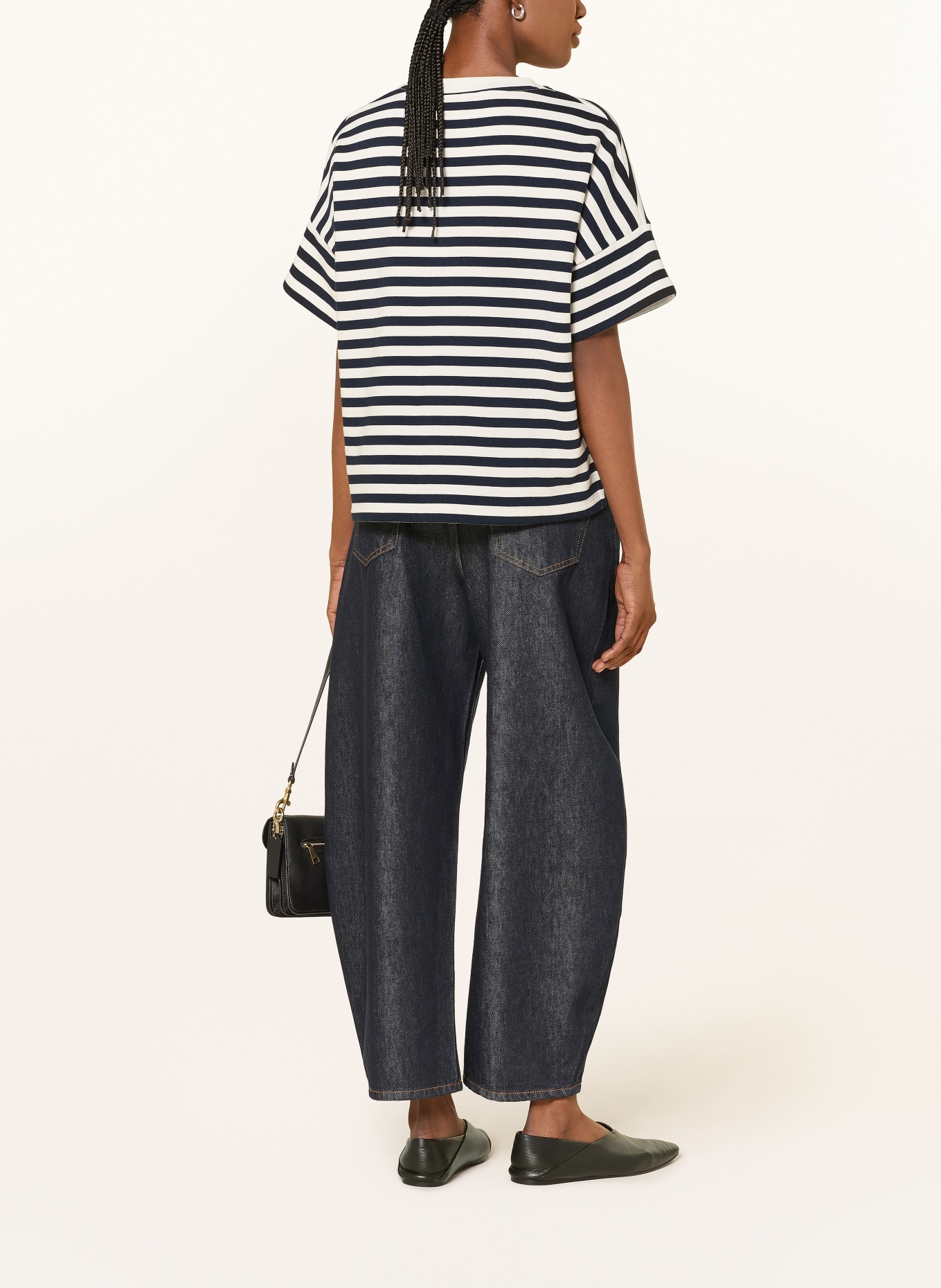 CLOSED Sweatshirt: DARK BLUE / ECRU