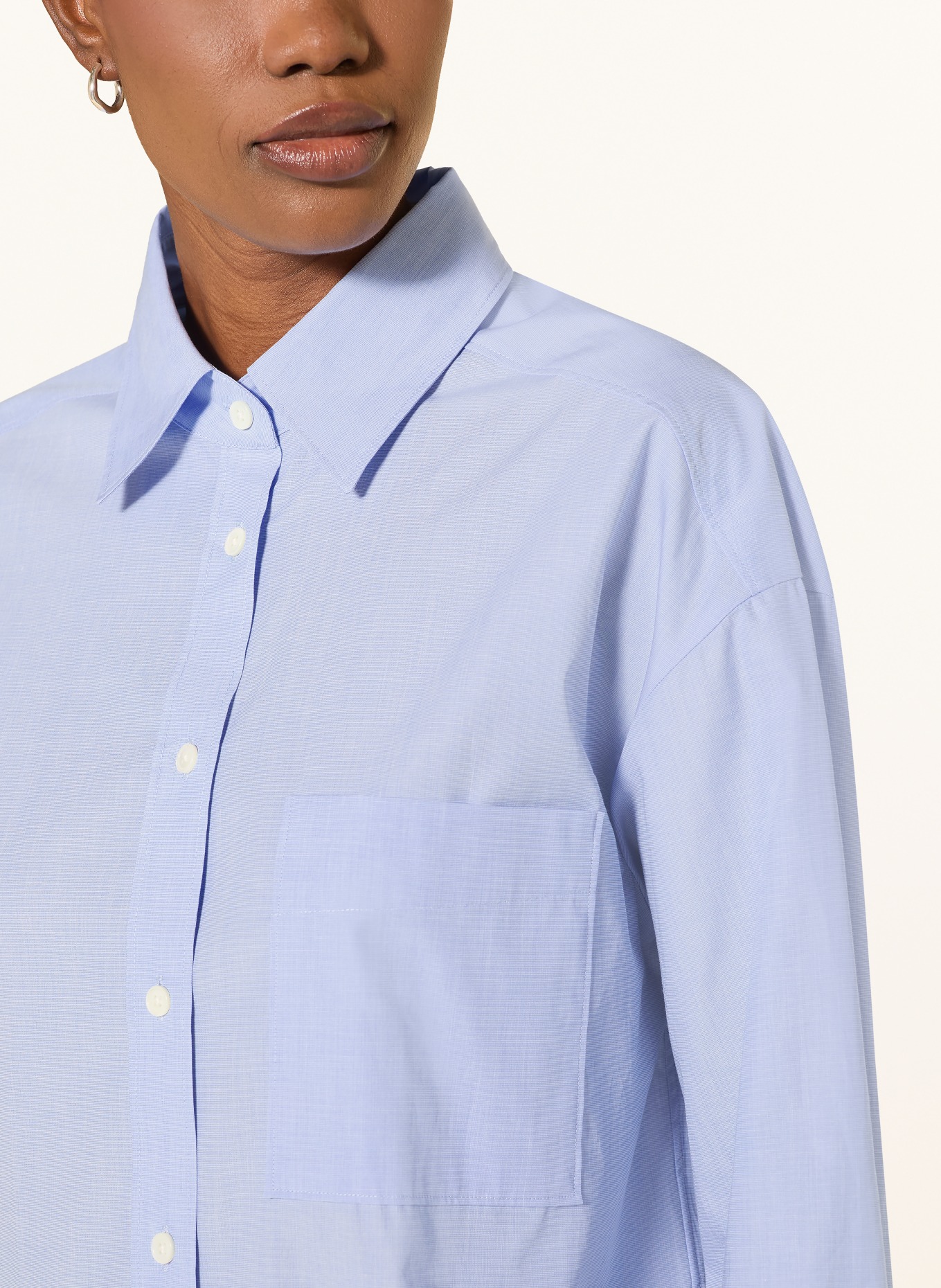 CLOSED Oversized Shirt blouse: LIGHT BLUE