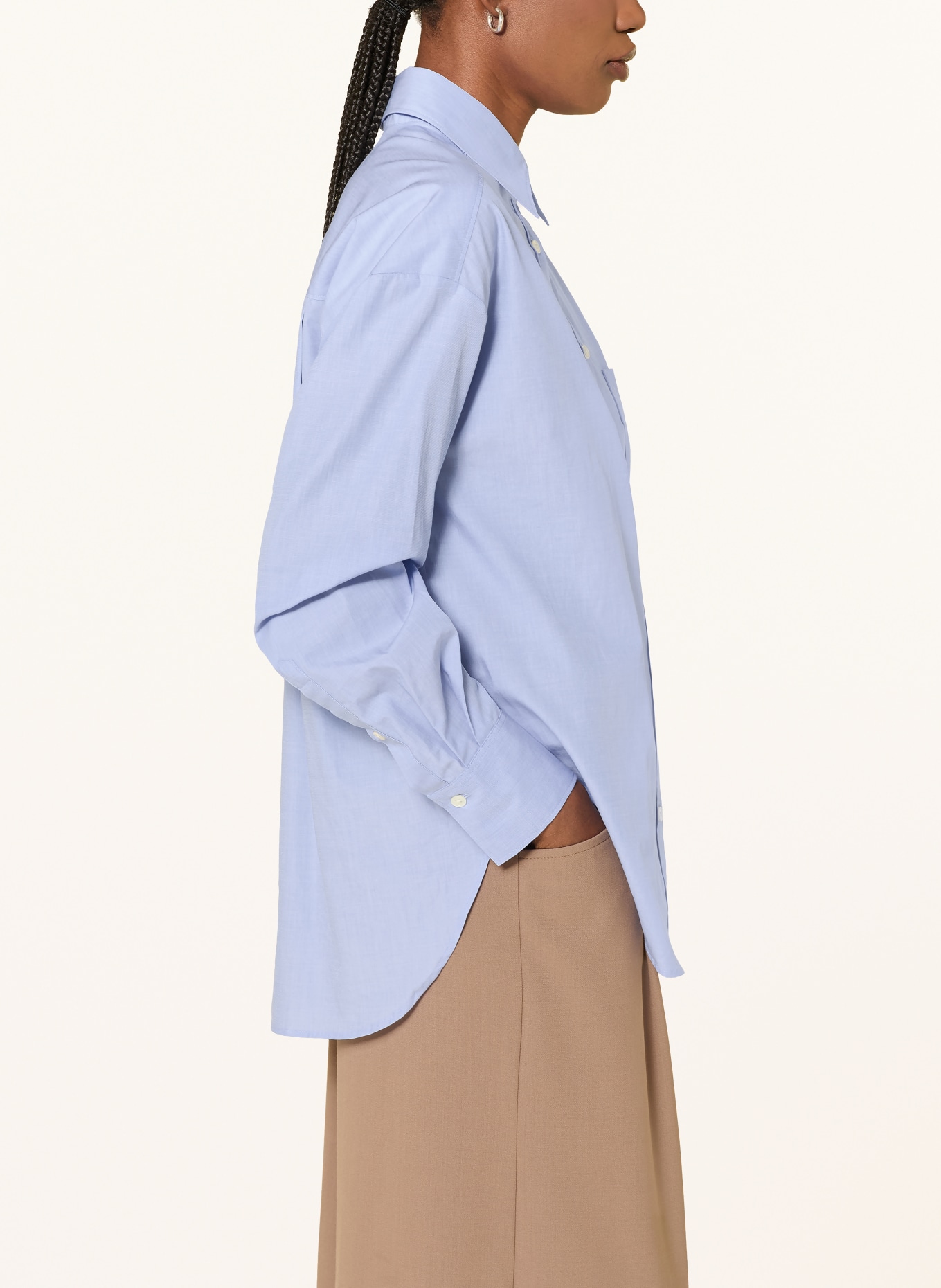 CLOSED Oversized Shirt blouse: LIGHT BLUE
