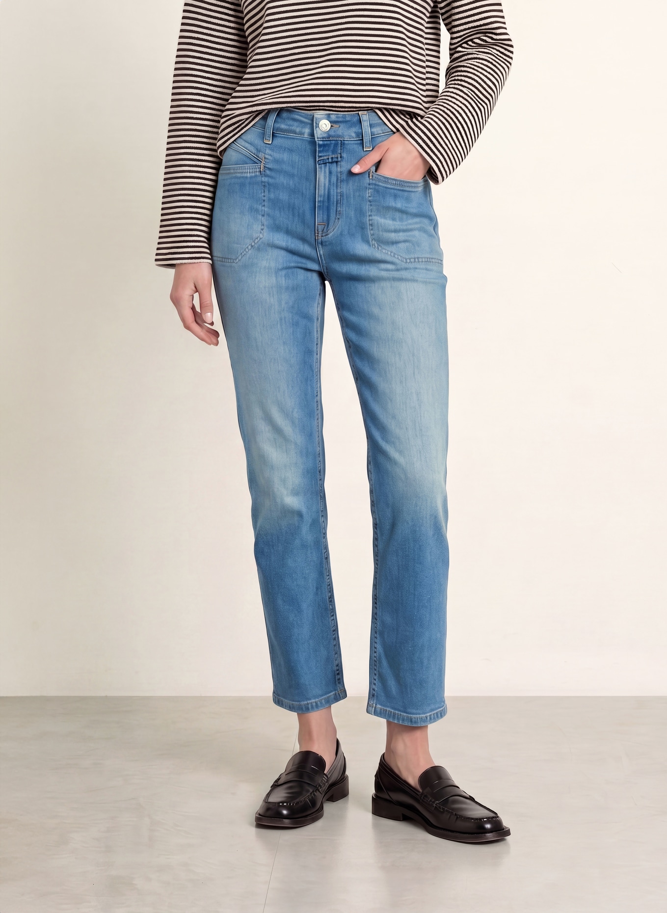 CLOSED Cropped jeans MIRA: MBL MID BLUE