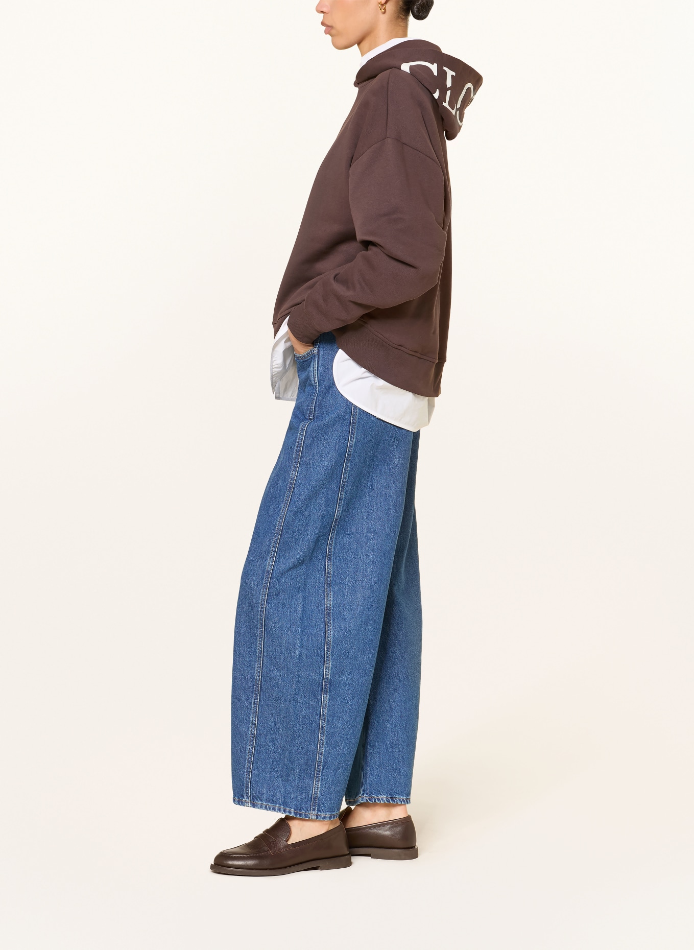 CLOSED Jean barrel TORI-X: DBL DARK BLUE