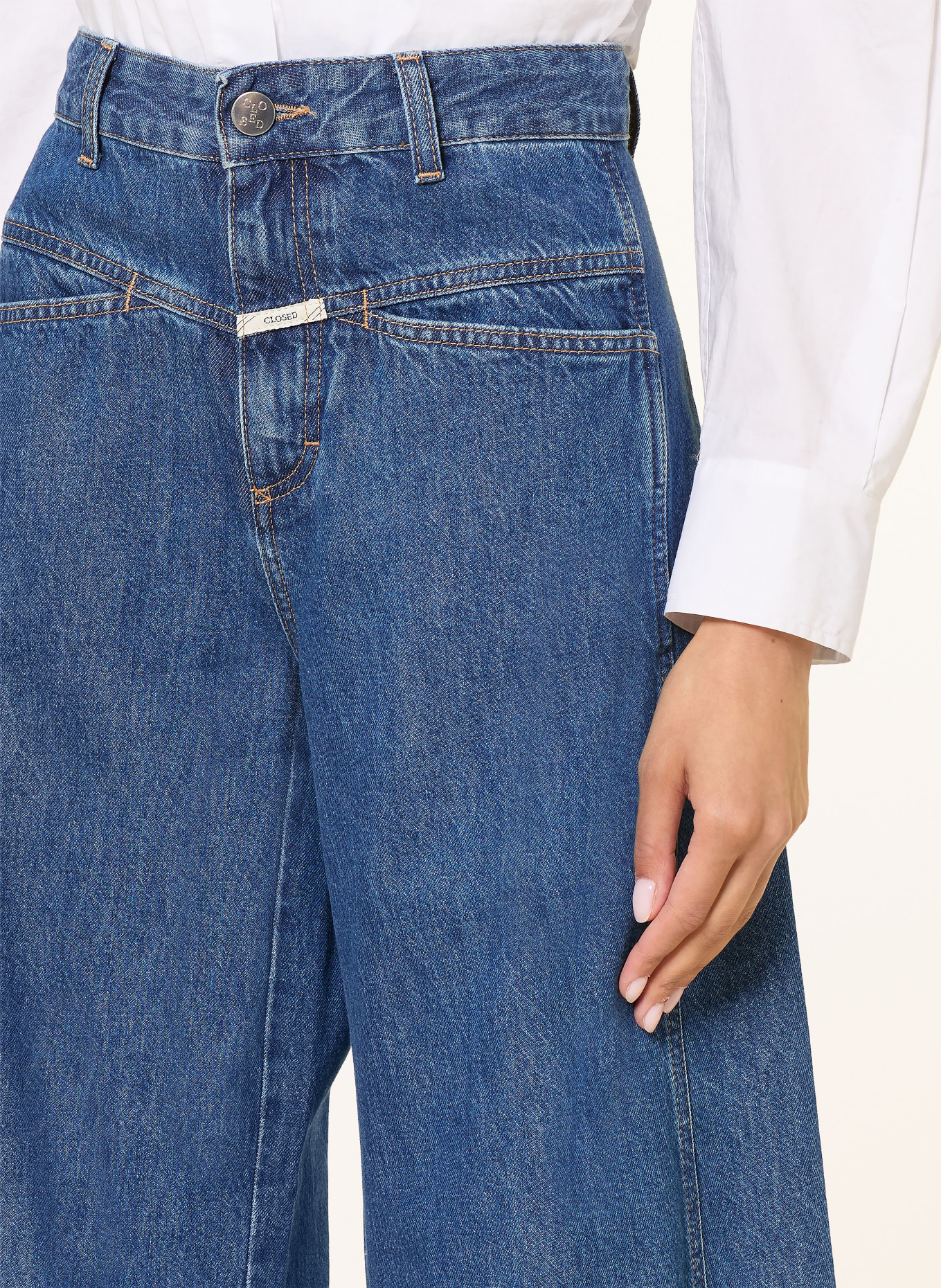 CLOSED Jean barrel TORI-X: DBL DARK BLUE