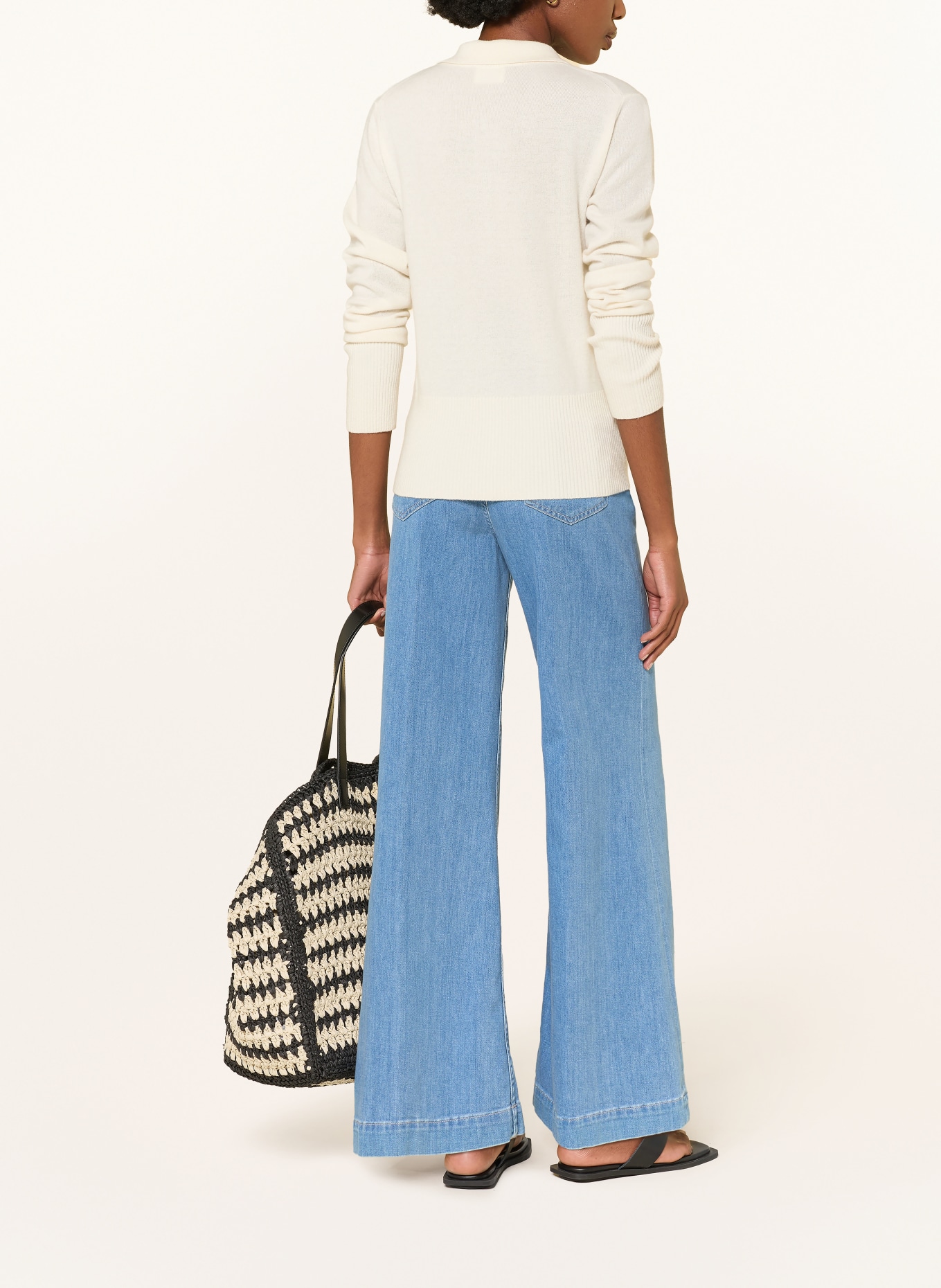 CLOSED Wide Leg Jeans GLOW UP: MBL MID BLUE