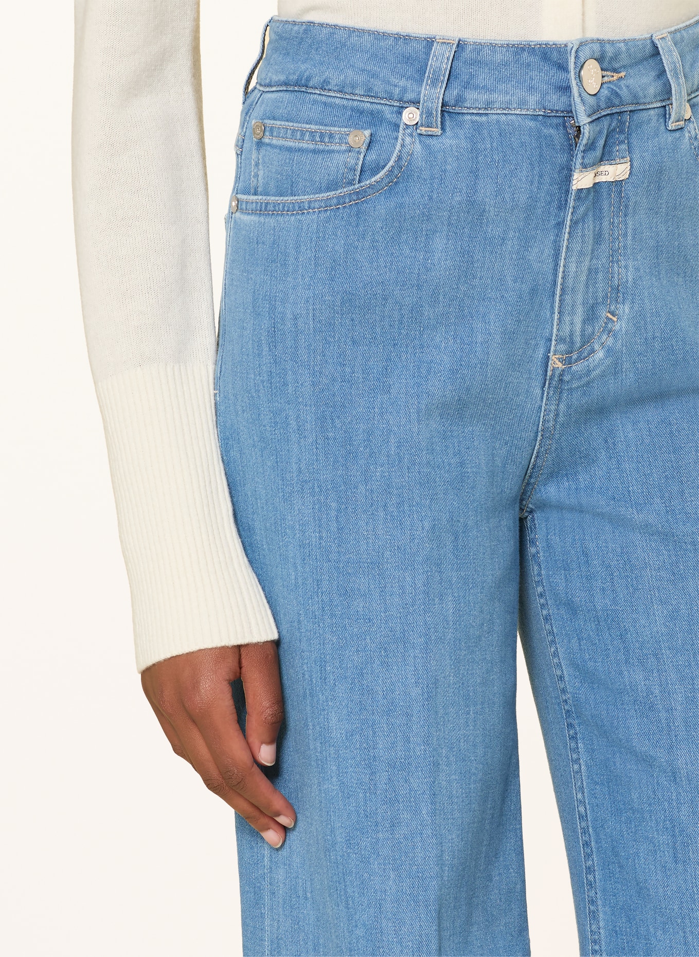 CLOSED Wide Leg Jeans GLOW UP: MBL MID BLUE