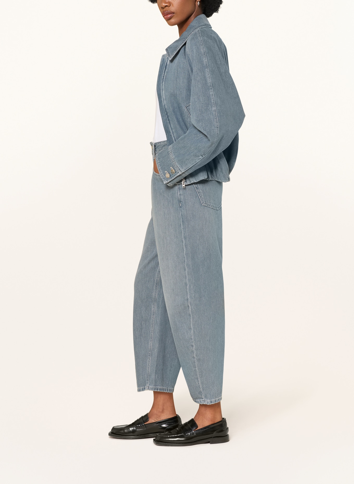 CLOSED Jean barrel JAZZIE: MGY MID GREY