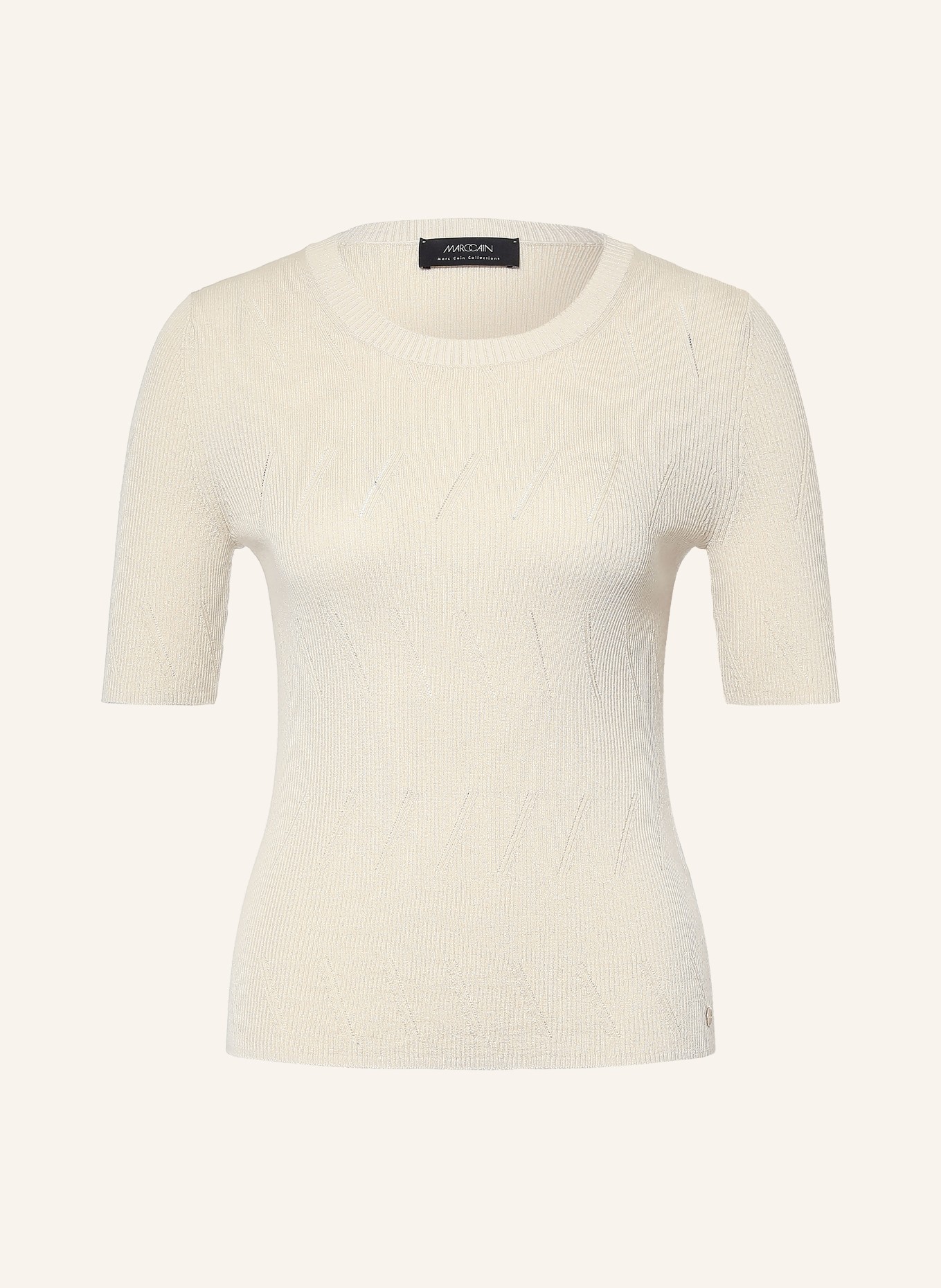 MARC CAIN Strickshirt mit Glitzergarn: 126 lamb`s wool