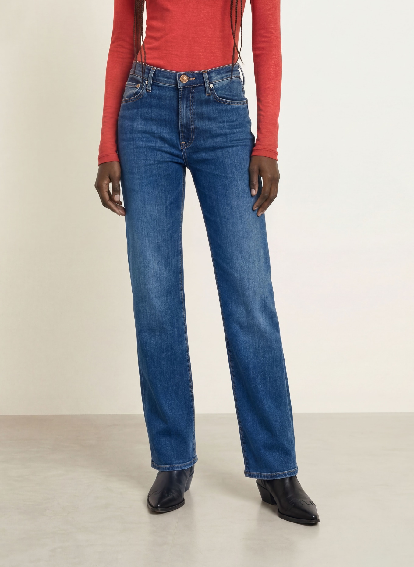 TRUE RELIGION Straight Jeans SHIRLEY: 4646 Light Blue
