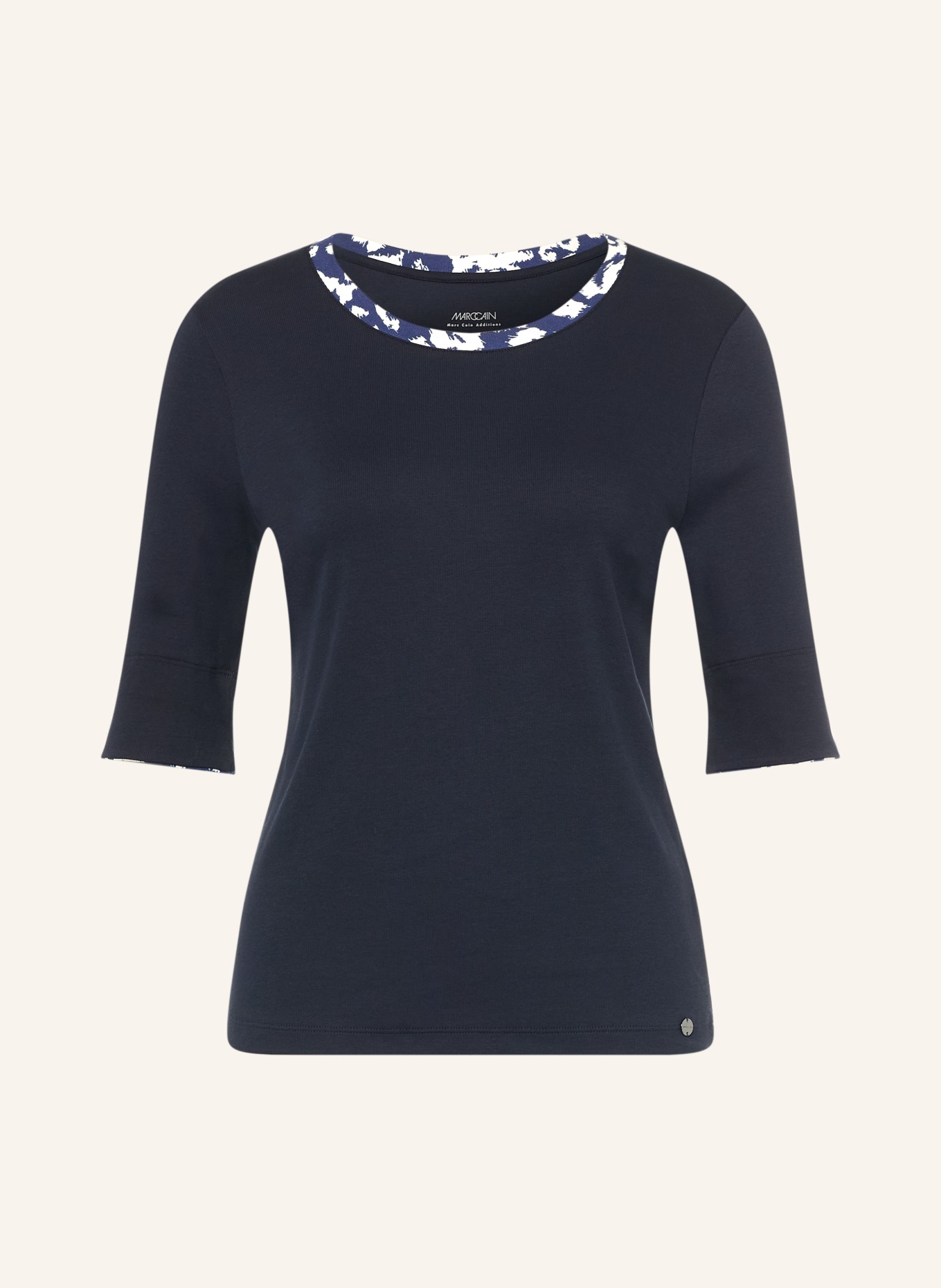 MARC CAIN T-Shirt: 394 navy
