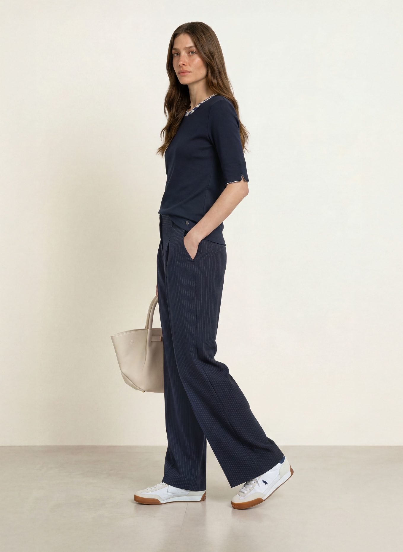 MARC CAIN T-Shirt: 394 navy