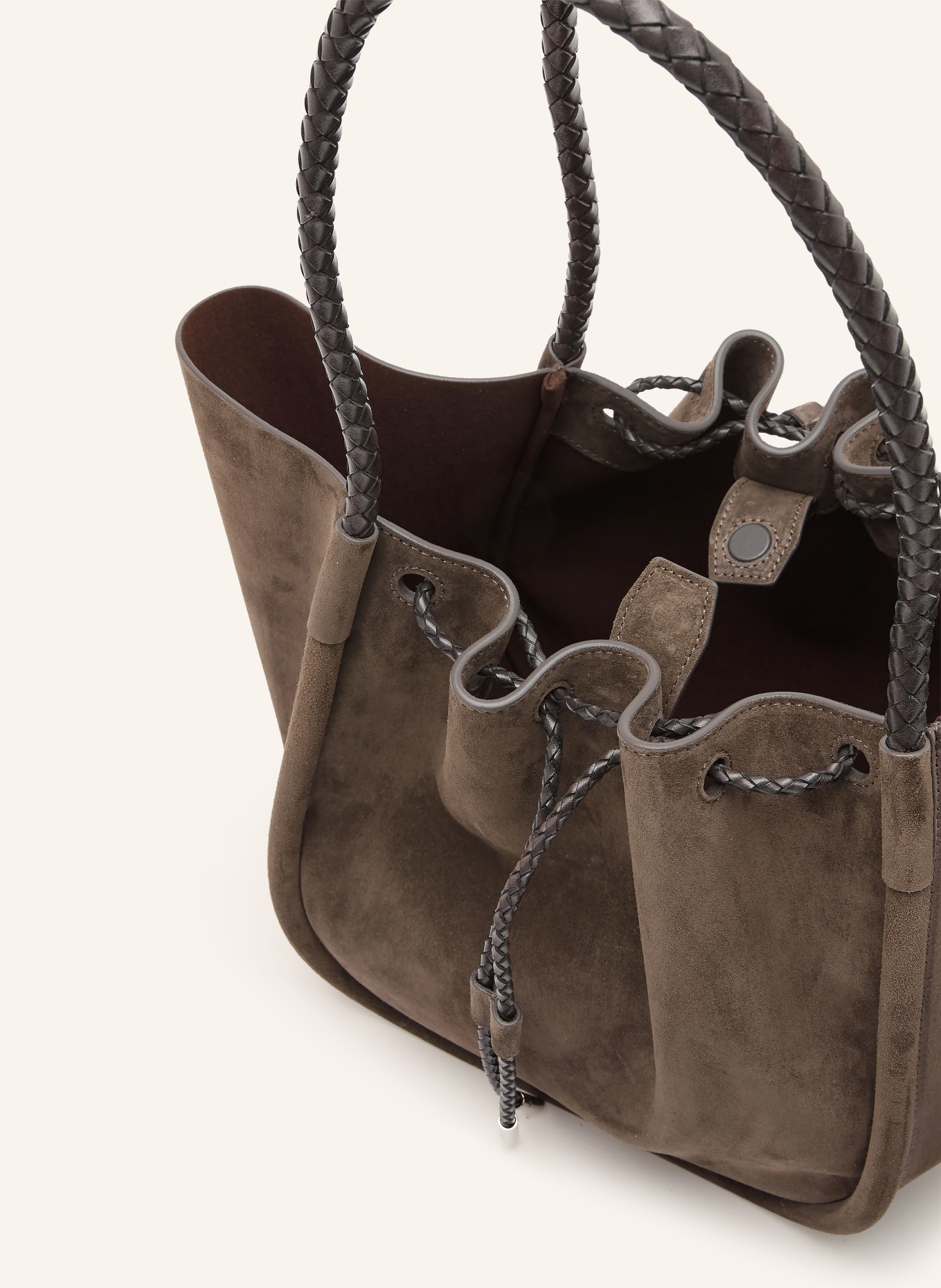 Proenza Schouler Shopperka z torebką typu pouch: SZAROBRĄZOWY