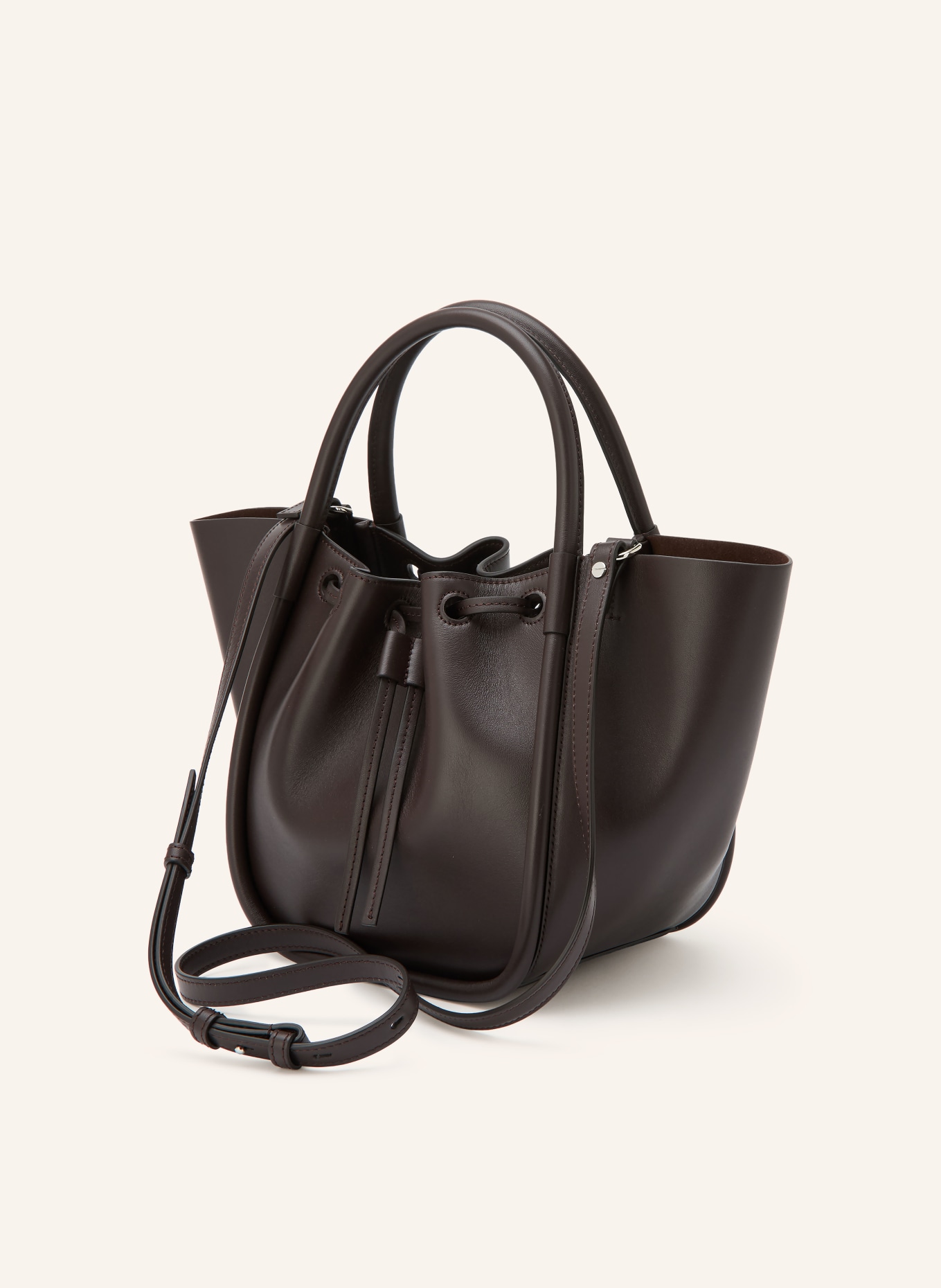 Proenza Schouler Listonoszka: CIEMNOBRĄZOWY / SREBRNY