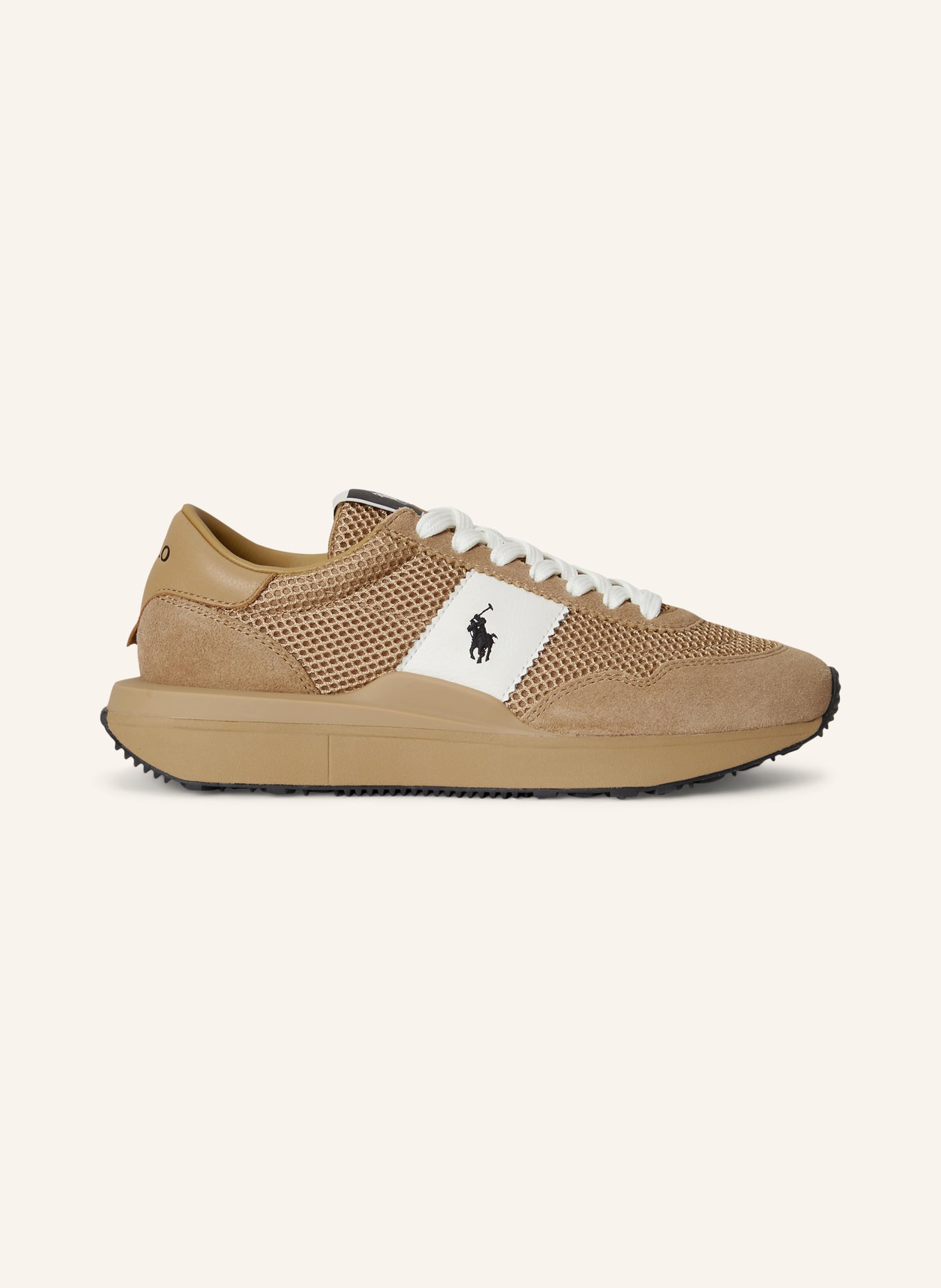 POLO RALPH LAUREN Sneaker: CAMEL / WEISS