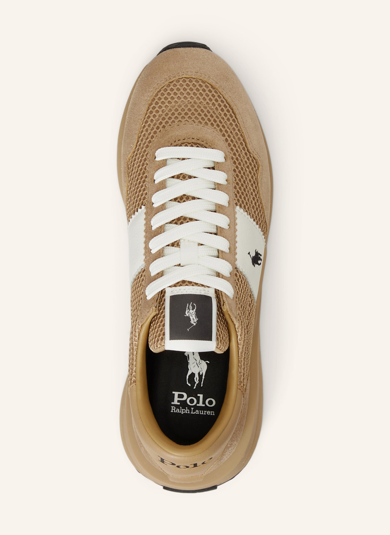 POLO RALPH LAUREN Sneaker: CAMEL / WEISS