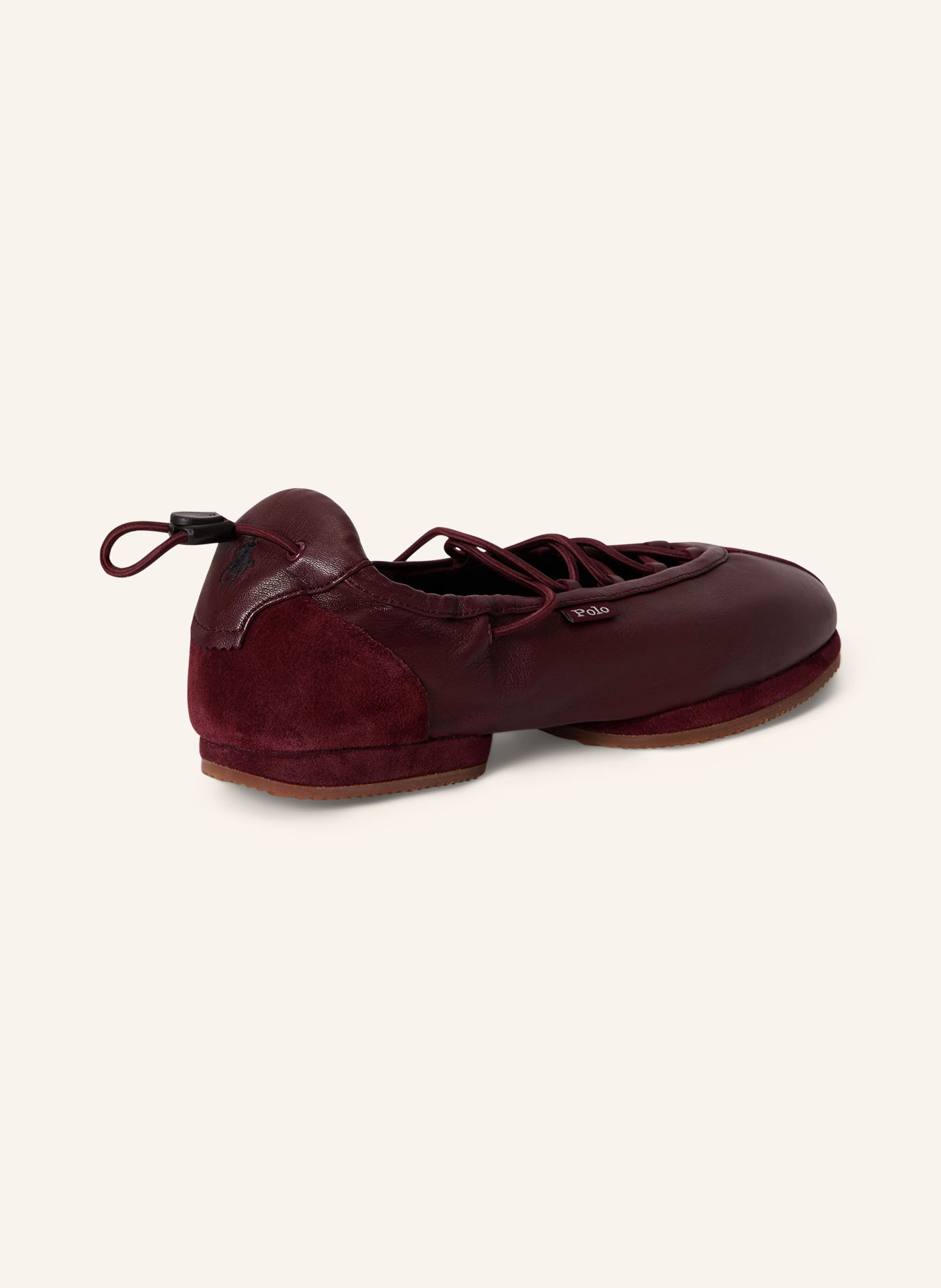 POLO RALPH LAUREN Ballerinas: DUNKELROT