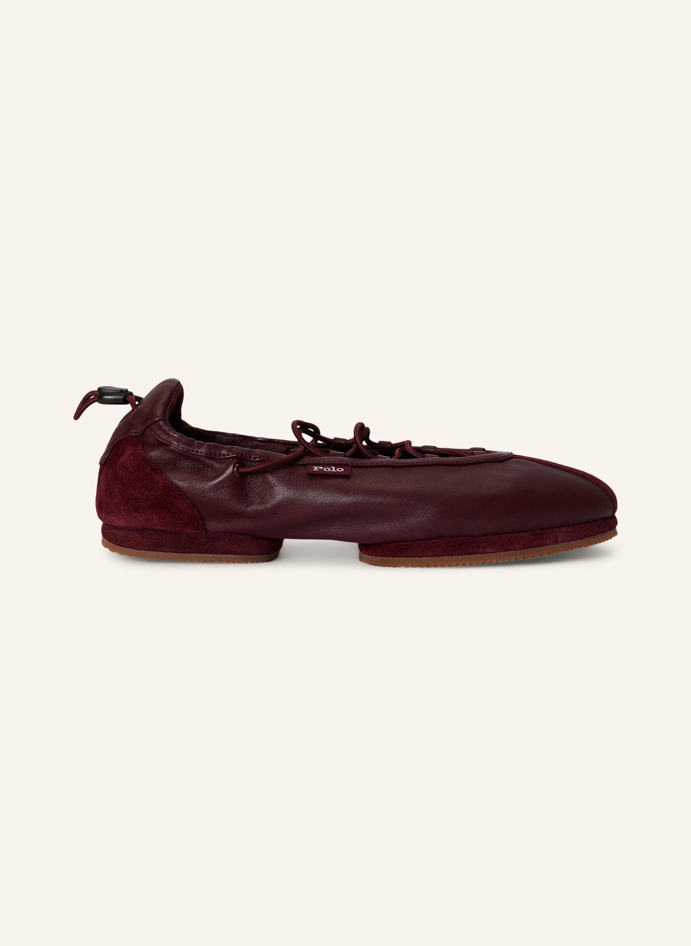POLO RALPH LAUREN Ballerinas: DUNKELROT