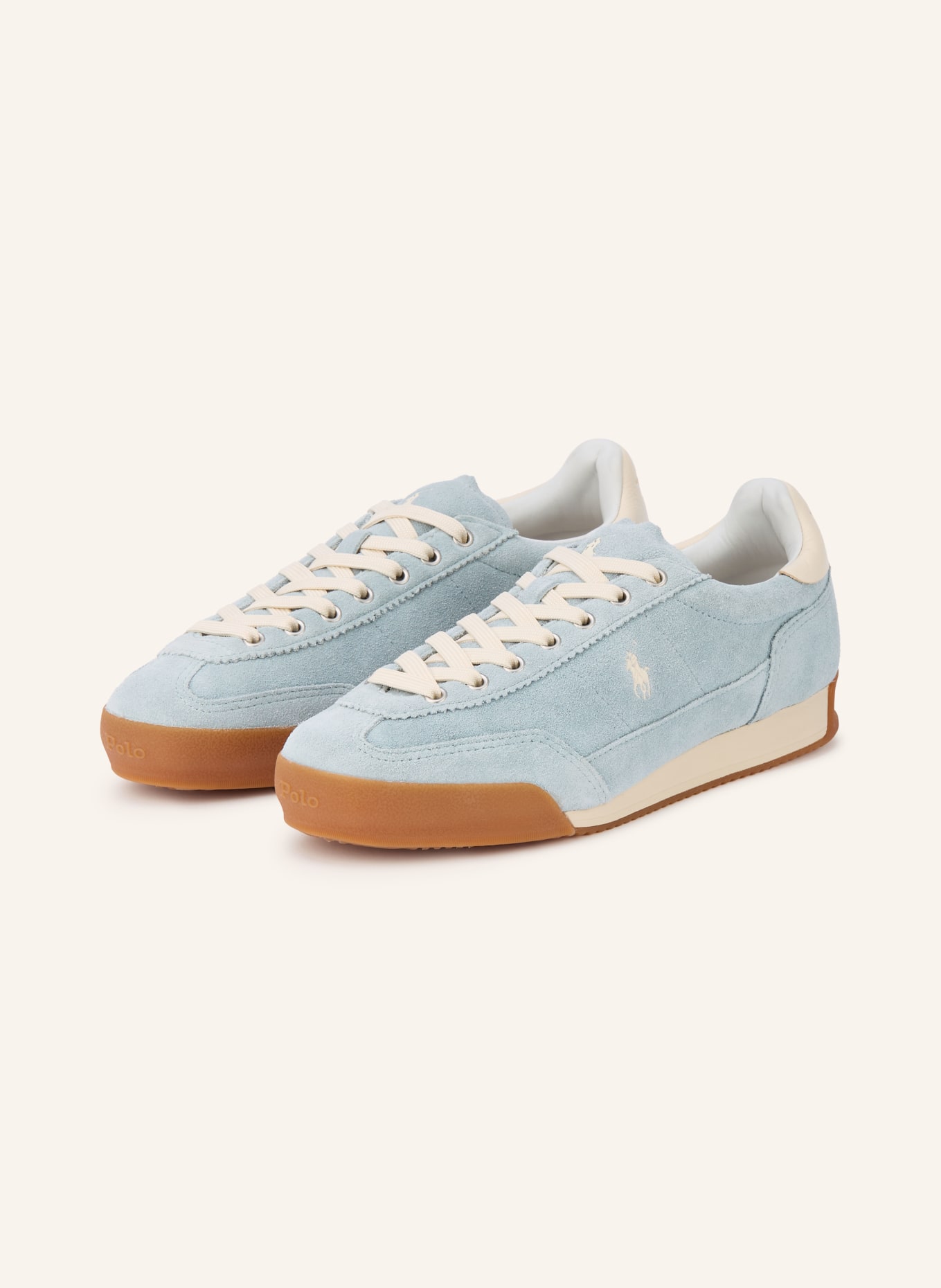 POLO RALPH LAUREN Sneakersy HESTER: TMAVĚ MODRÁ / KRÉMOVÁ