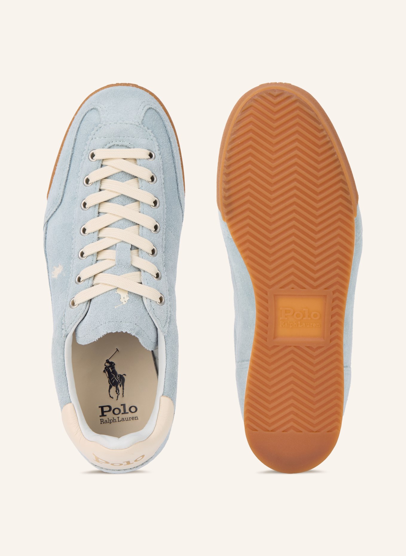 POLO RALPH LAUREN Sneakersy HESTER: TMAVĚ MODRÁ / KRÉMOVÁ