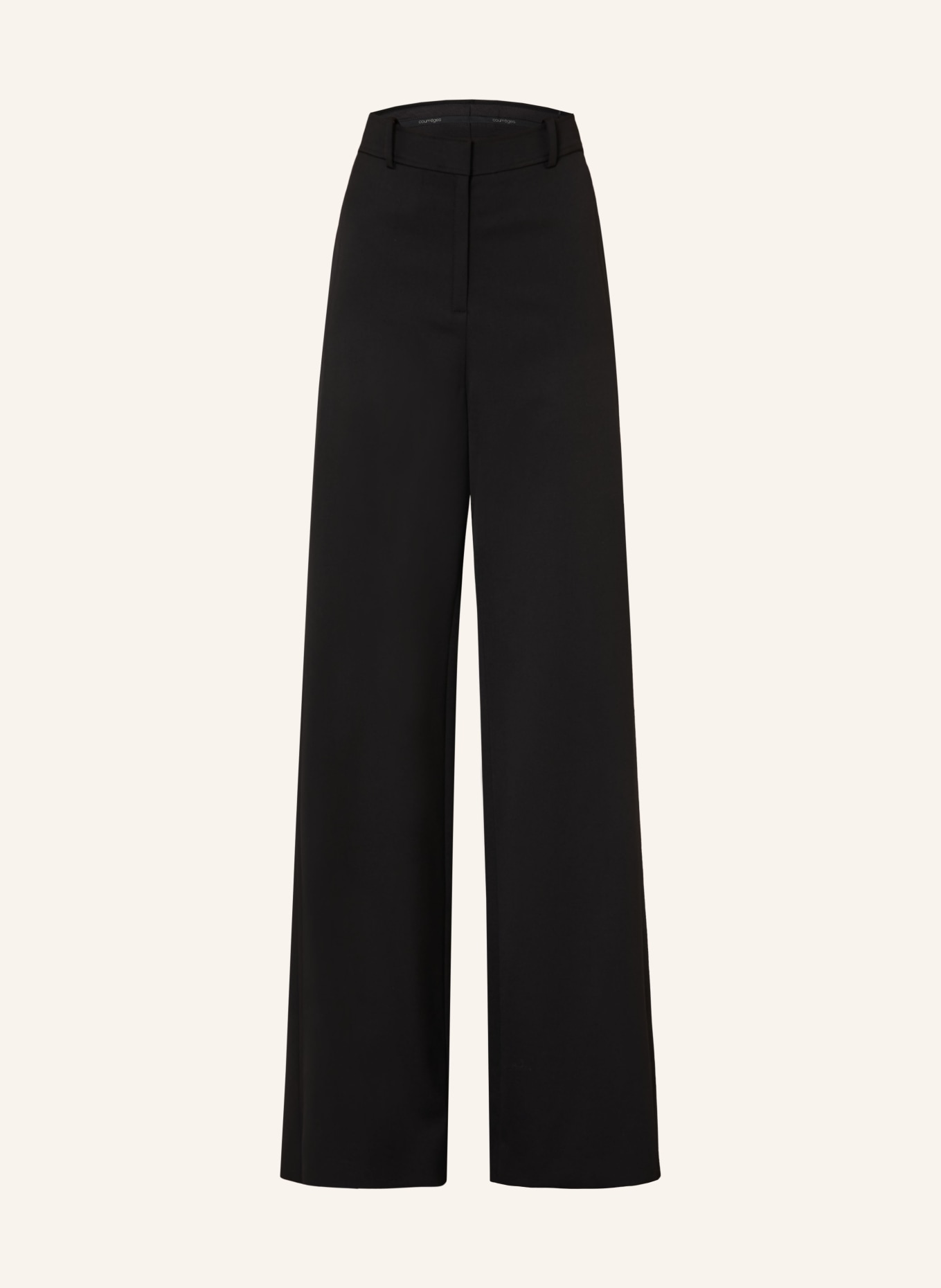 Courrèges Marlene-broek: ZWART