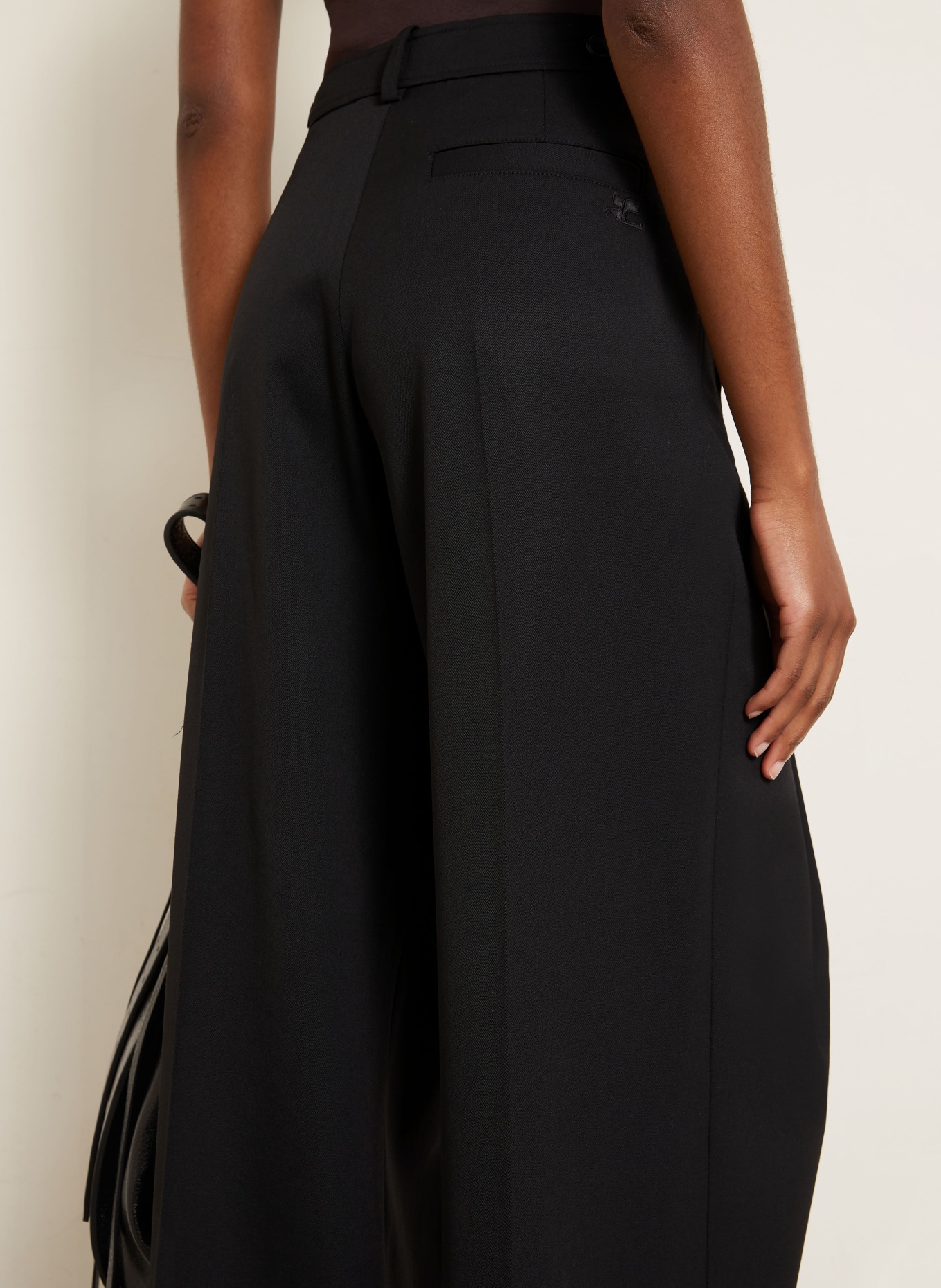 Courrèges Marlene-broek: ZWART
