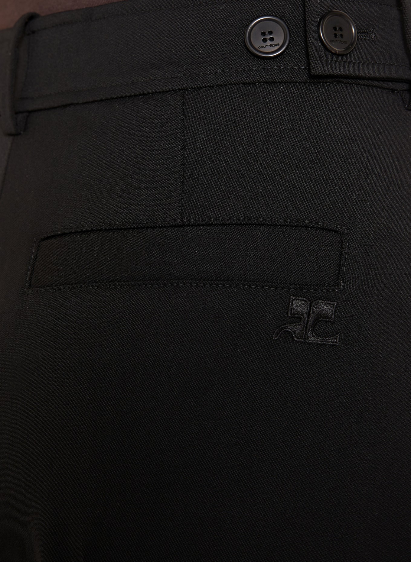 Courrèges Marlene-broek: ZWART